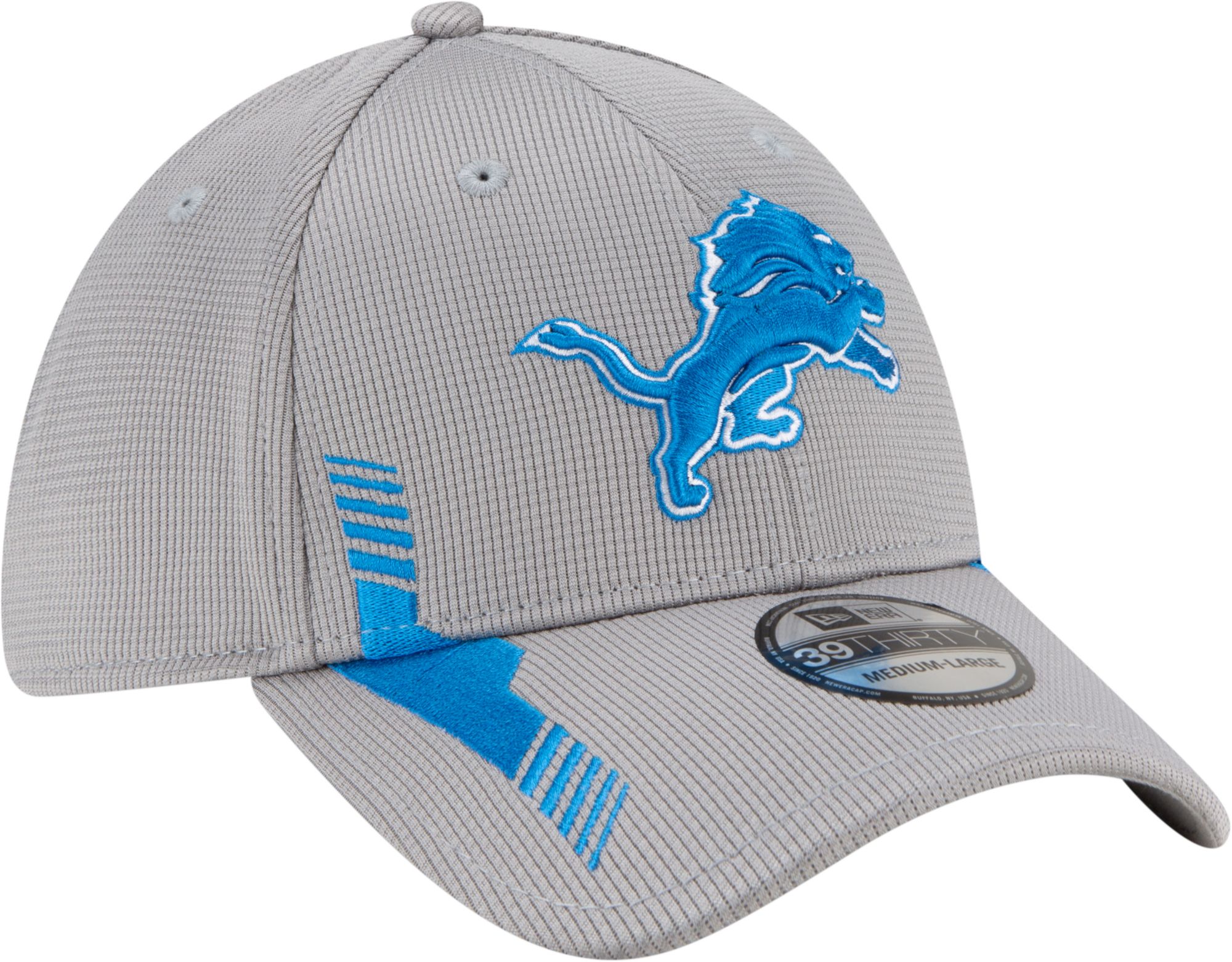 New Era Men's Detroit Lions Sideline 2021 Home 39Thirty Grey Stretch Fit Hat product image