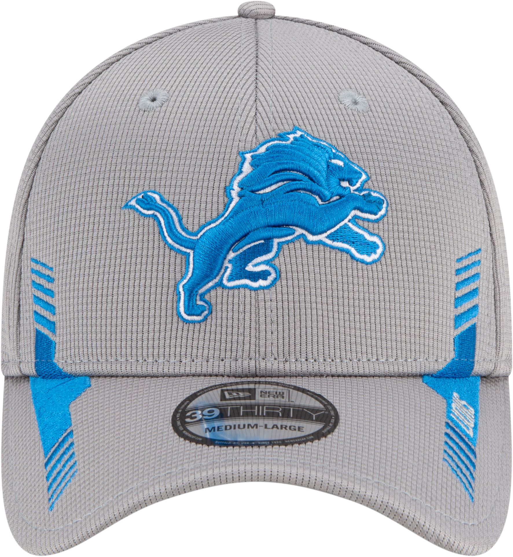 New Era Men's Detroit Lions Sideline 2021 Home 39Thirty Grey Stretch Fit Hat product image