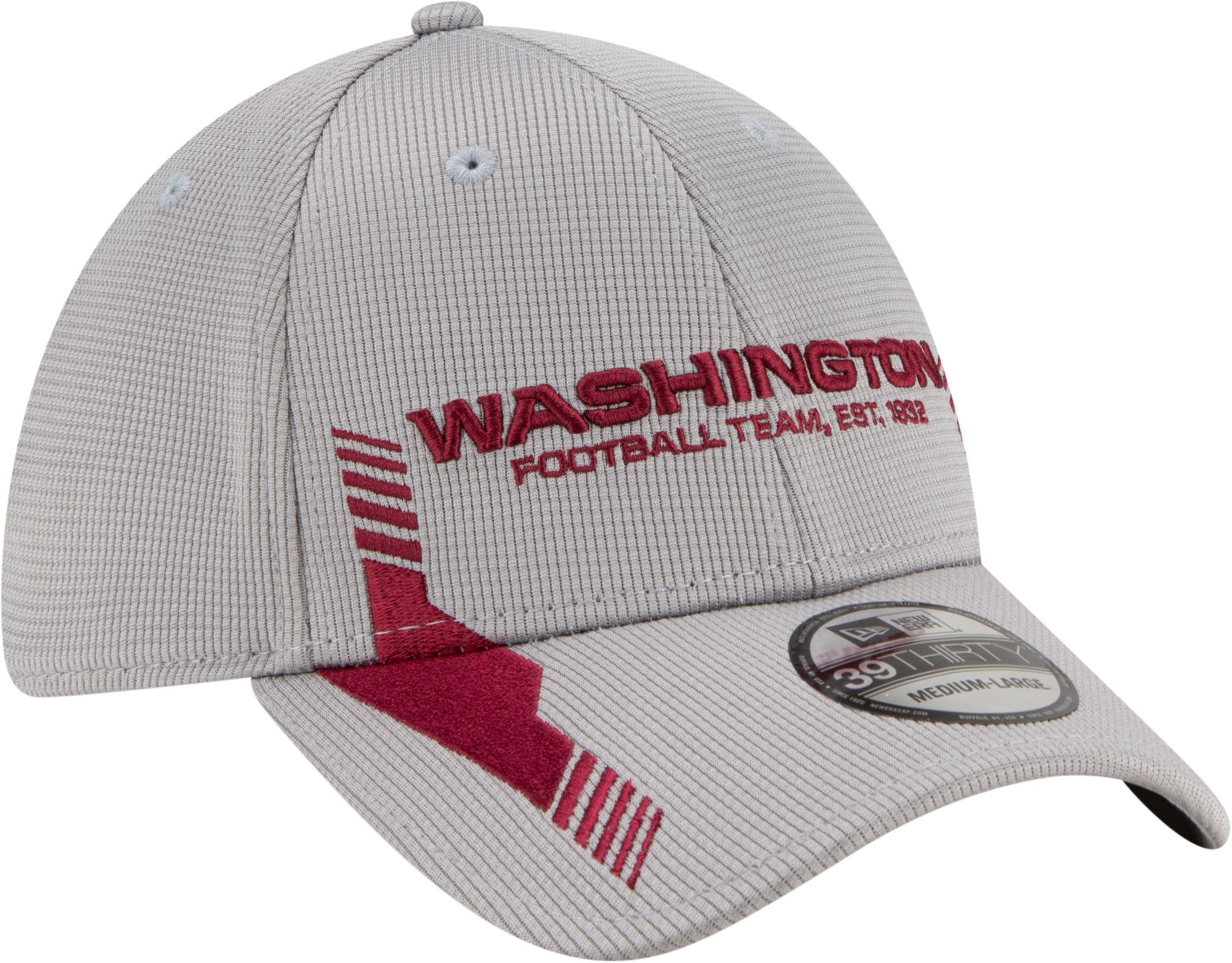 New Era Men's Washington Football Team Sideline 2021 Home 39Thirty Grey Stretch Fit Hat product image