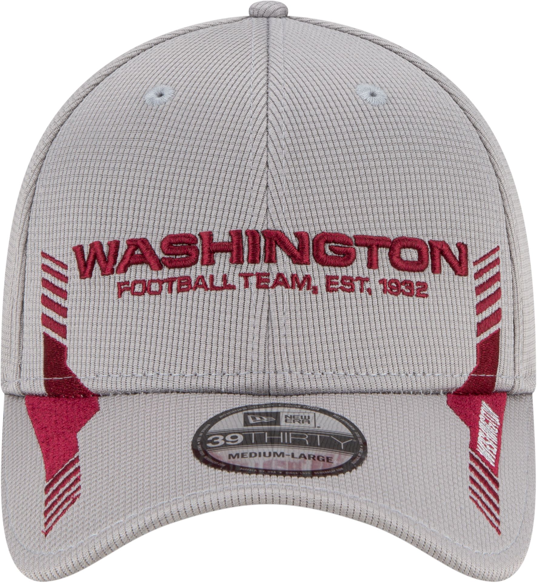 New Era Men's Washington Football Team Sideline 2021 Home 39Thirty Grey Stretch Fit Hat product image