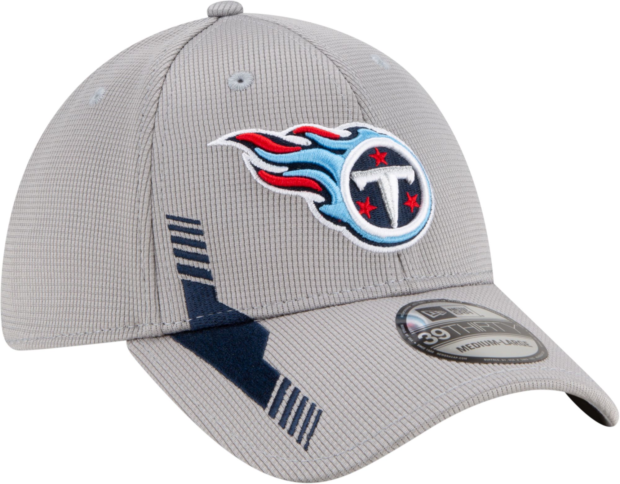 New Era Men's Tennessee Titans Sideline 2021 Home 39Thirty Grey Stretch Fit Hat product image
