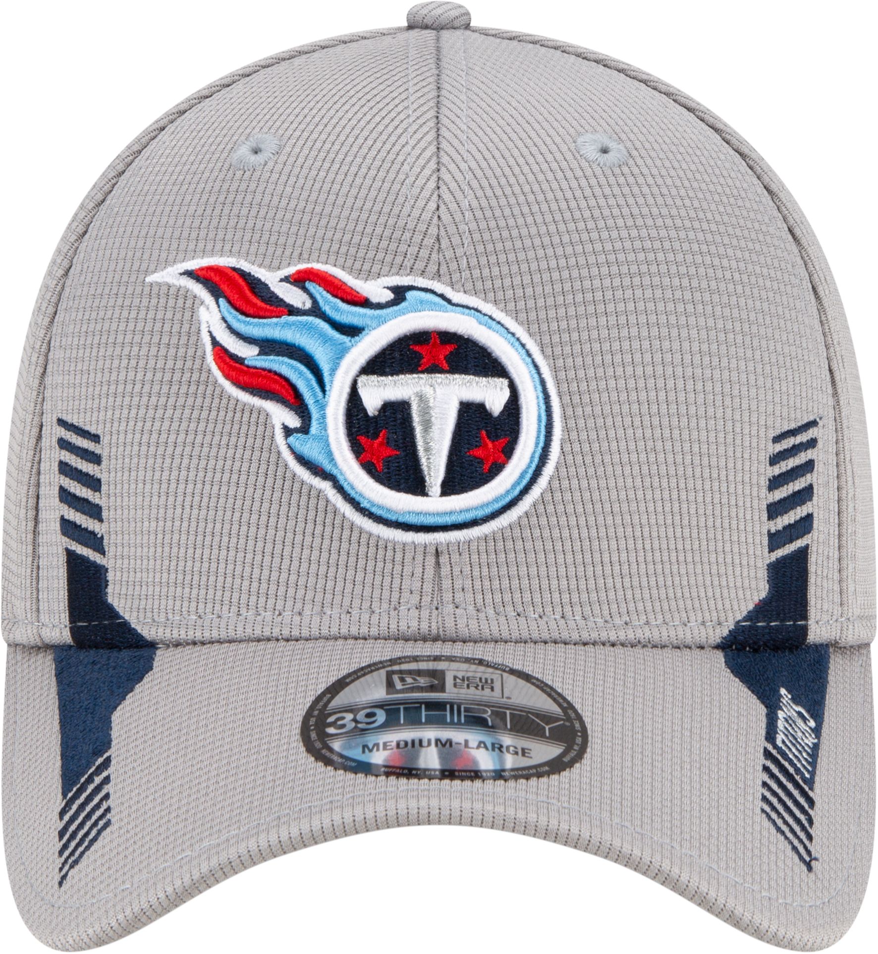 New Era Men's Tennessee Titans Sideline 2021 Home 39Thirty Grey Stretch Fit Hat product image