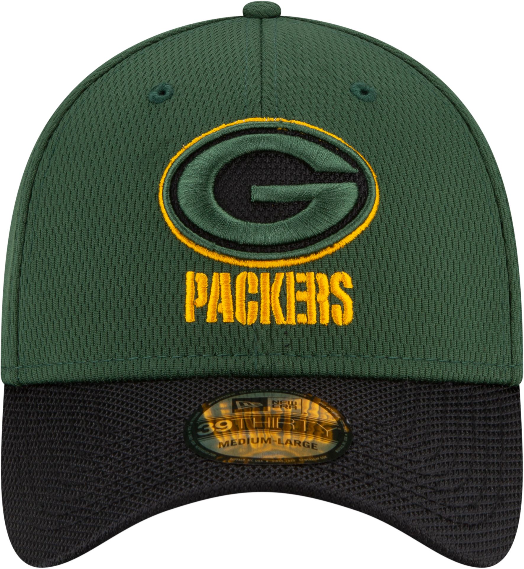 New Era Men's Green Bay Packers Sideline 2021 Road 39Thirty Green Stretch Fit Hat product image