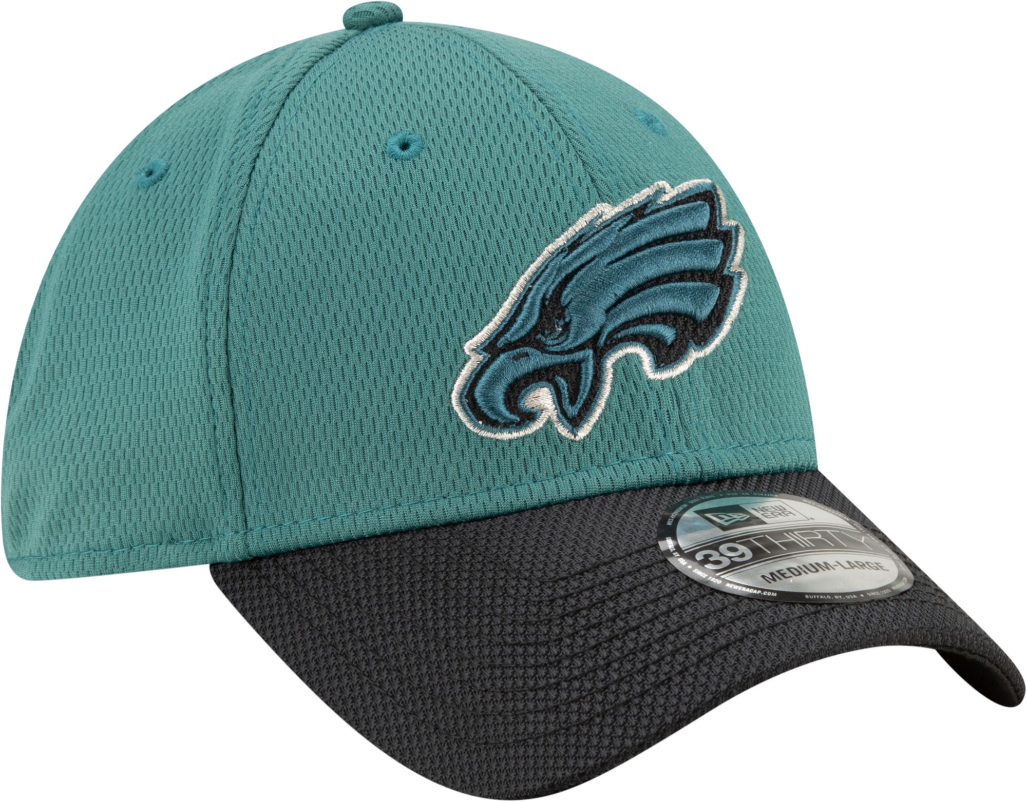 New Era Men's Philadelphia Eagles Sideline 2021 Road 39Thirty Green Stretch Fit Hat product image