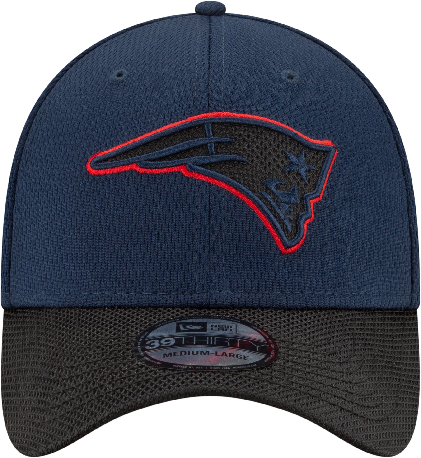 New Era Men's New England Patriots Sideline 2021 Road 39Thirty Navy Stretch Fit Hat product image