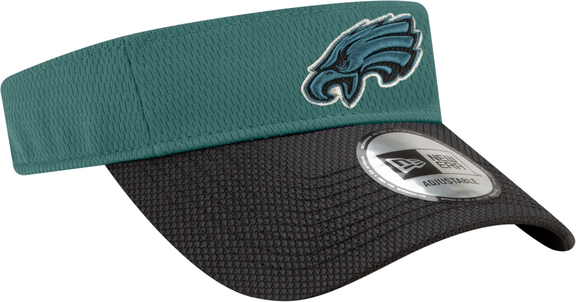 New Era Men's Philadelphia Eagles Sideline 2021 Road Adjustable Green Visor product image
