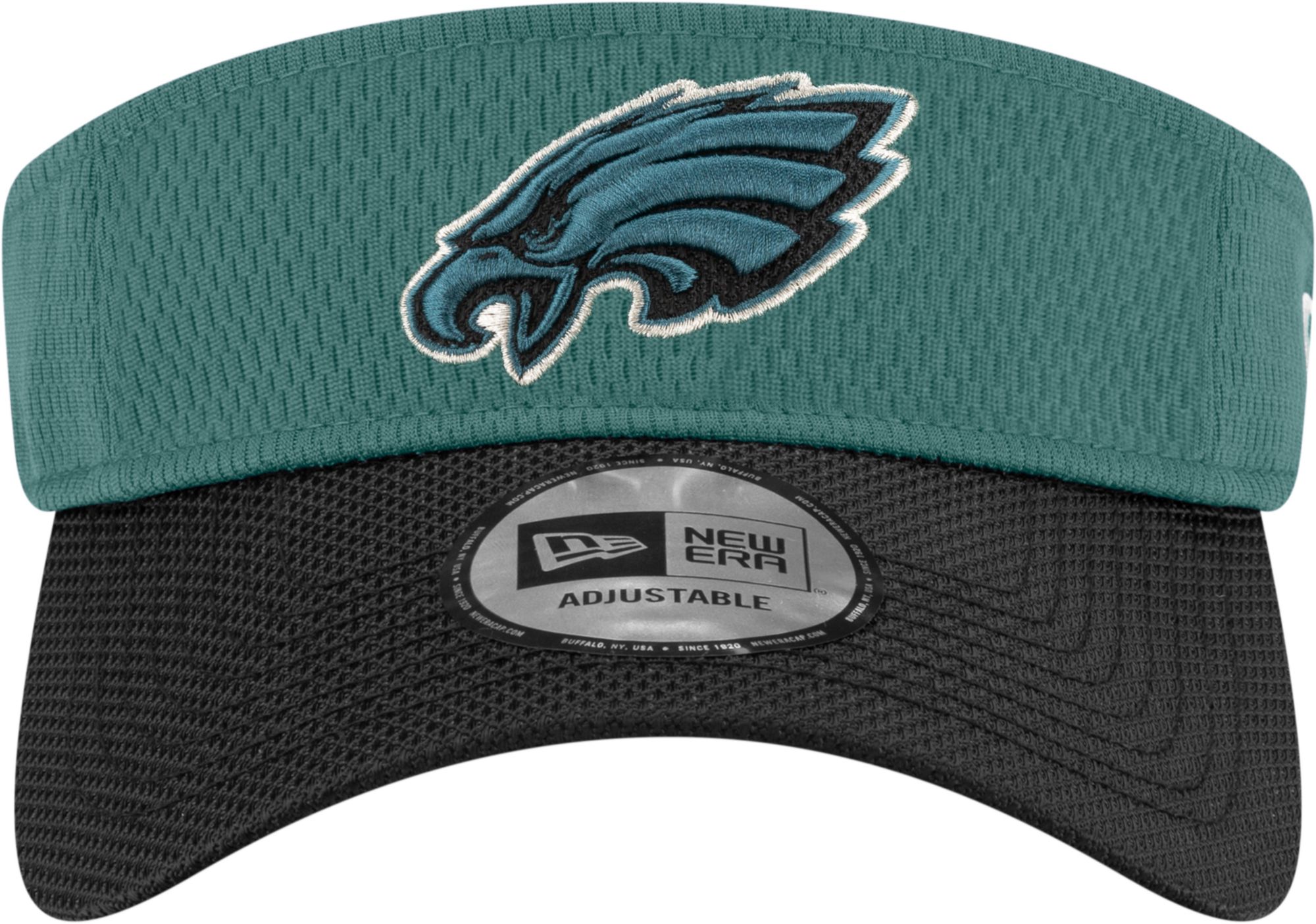 New Era Men's Philadelphia Eagles Sideline 2021 Road Adjustable Green Visor product image