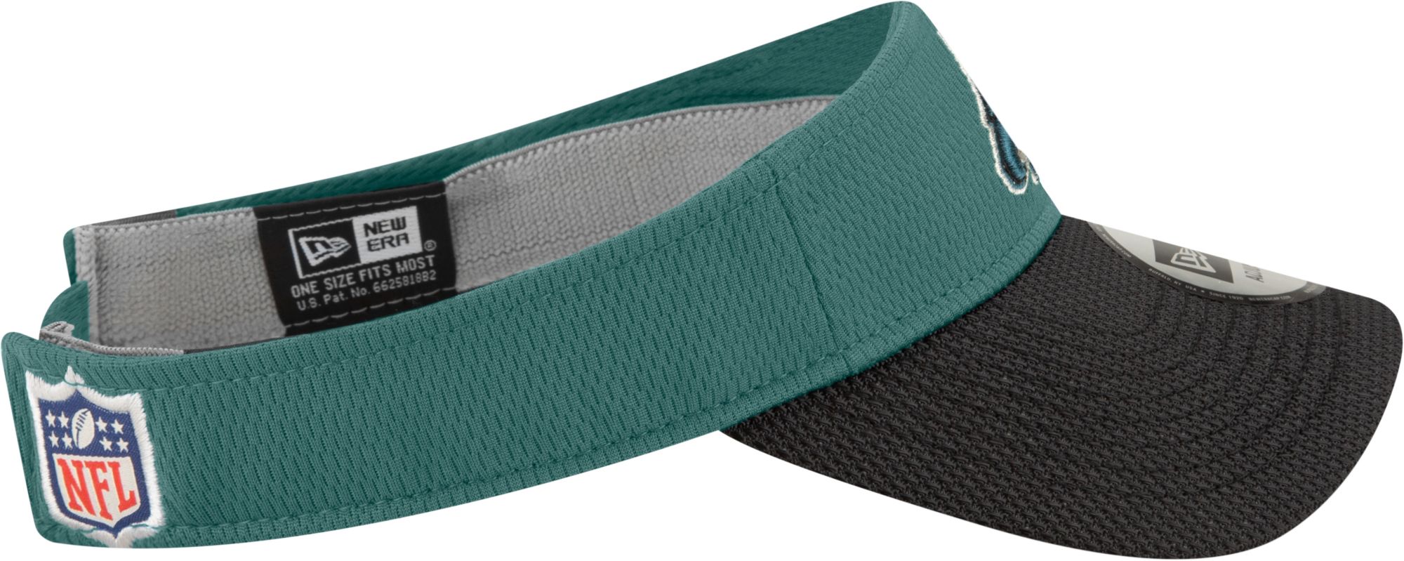 New Era Men's Philadelphia Eagles Sideline 2021 Road Adjustable Green Visor product image