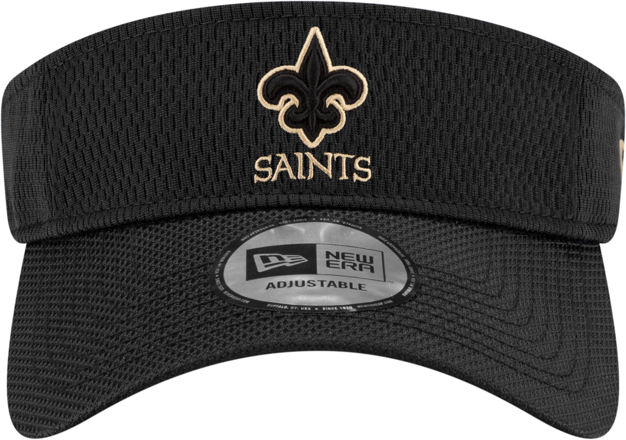New Era Men's New Orleans Saints Sideline 2021 Road Adjustable Black Visor product image