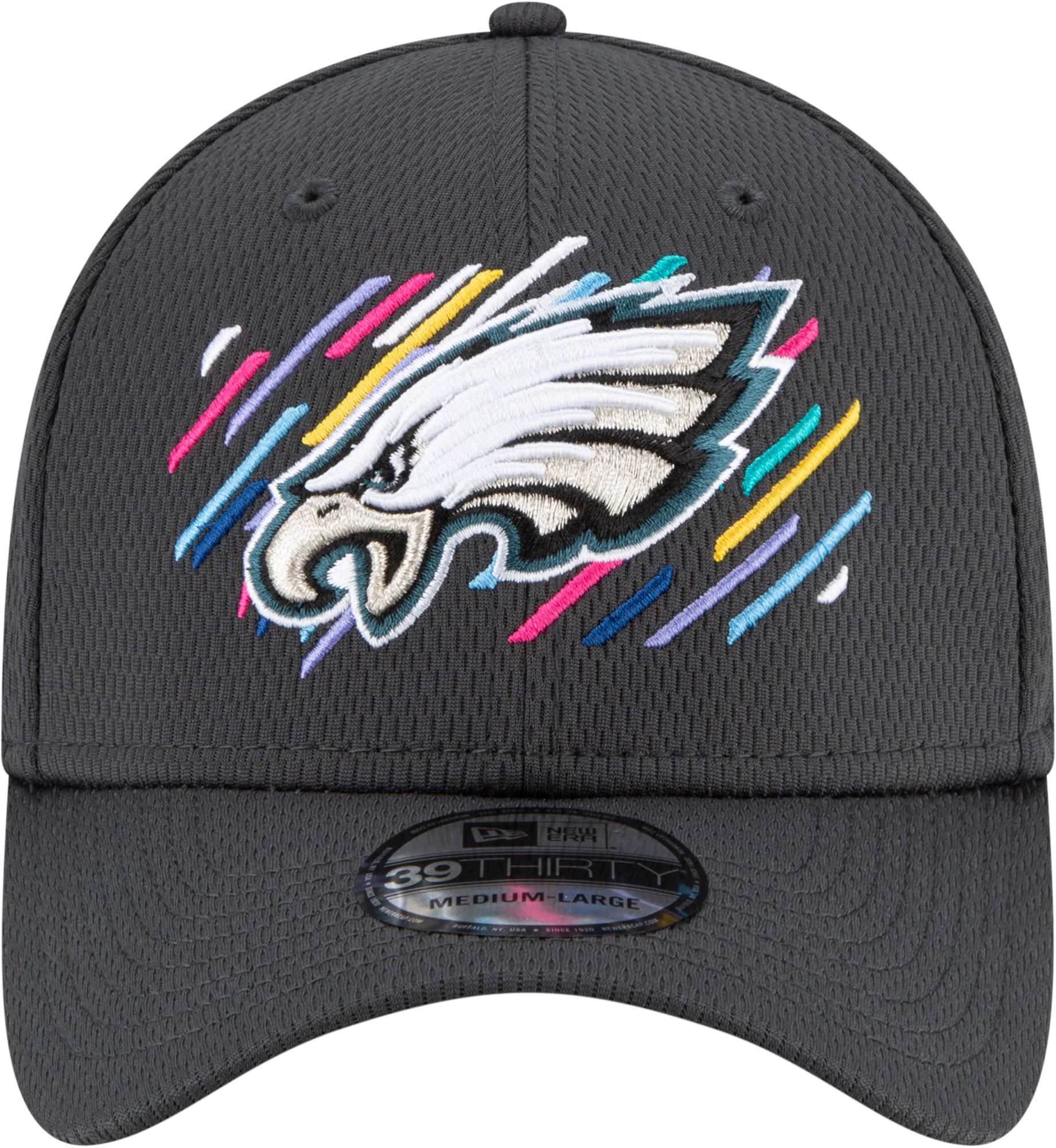 New Era Men's Philadelphia Eagles Crucial Catch 39Thirty Grey Stretch Fit Hat product image
