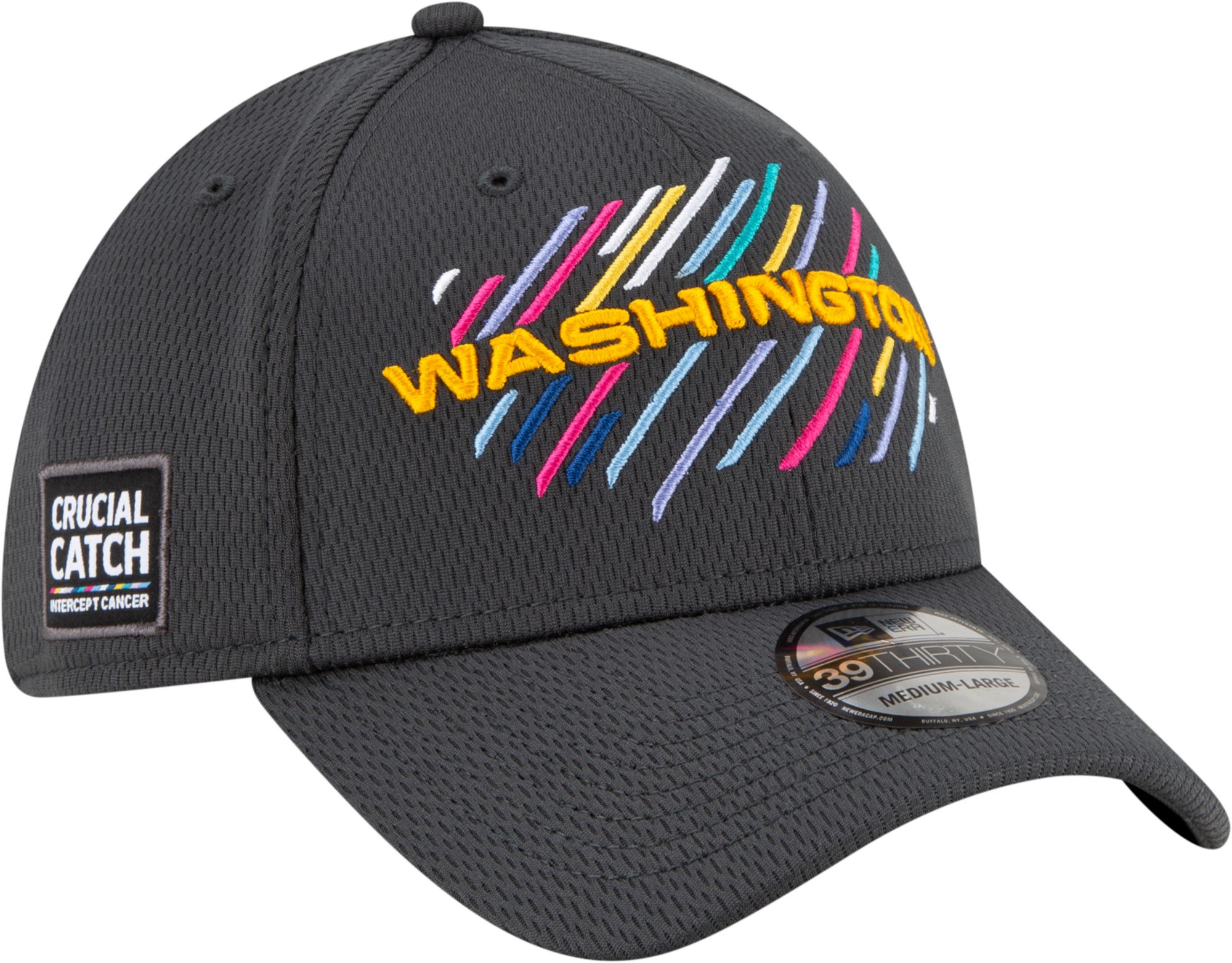 New Era Men's Washington Football Team Crucial Catch 39Thirty Grey Stretch Fit Hat product image