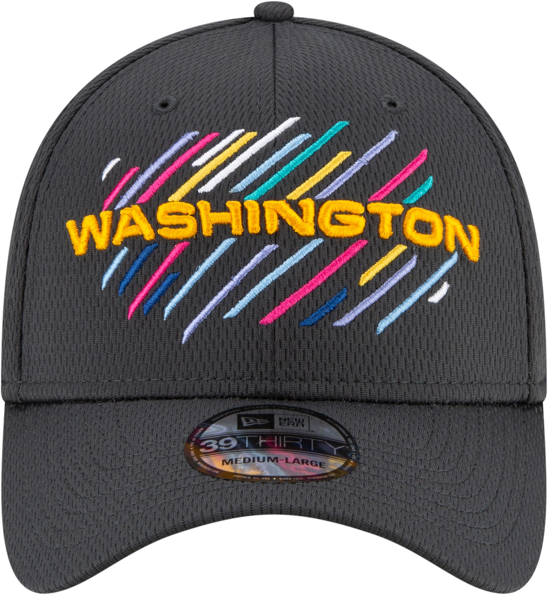 New Era Men's Washington Football Team Crucial Catch 39Thirty Grey Stretch Fit Hat product image