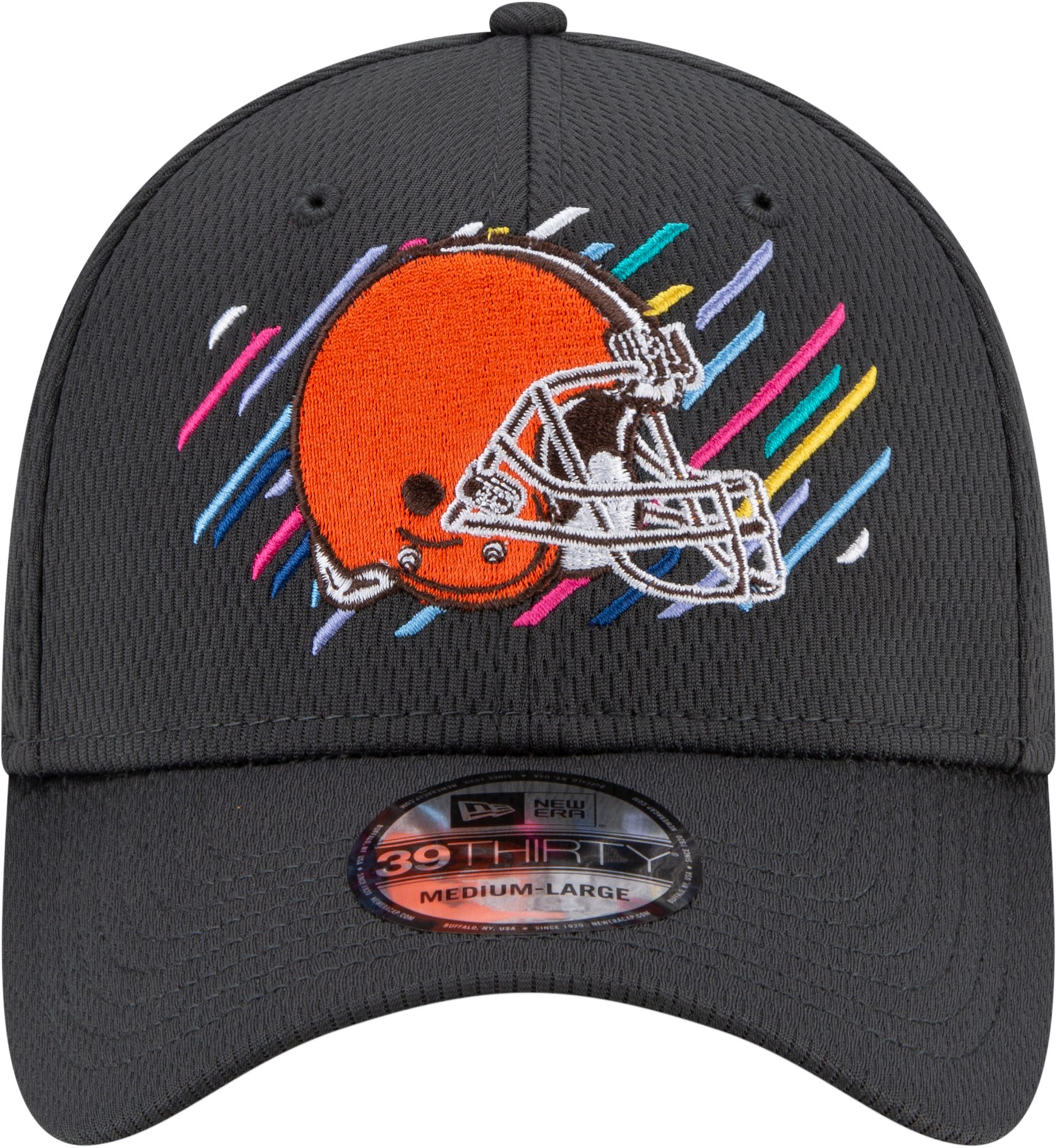 New Era Men's Cleveland Browns Crucial Catch 39Thirty Grey Stretch Fit Hat product image