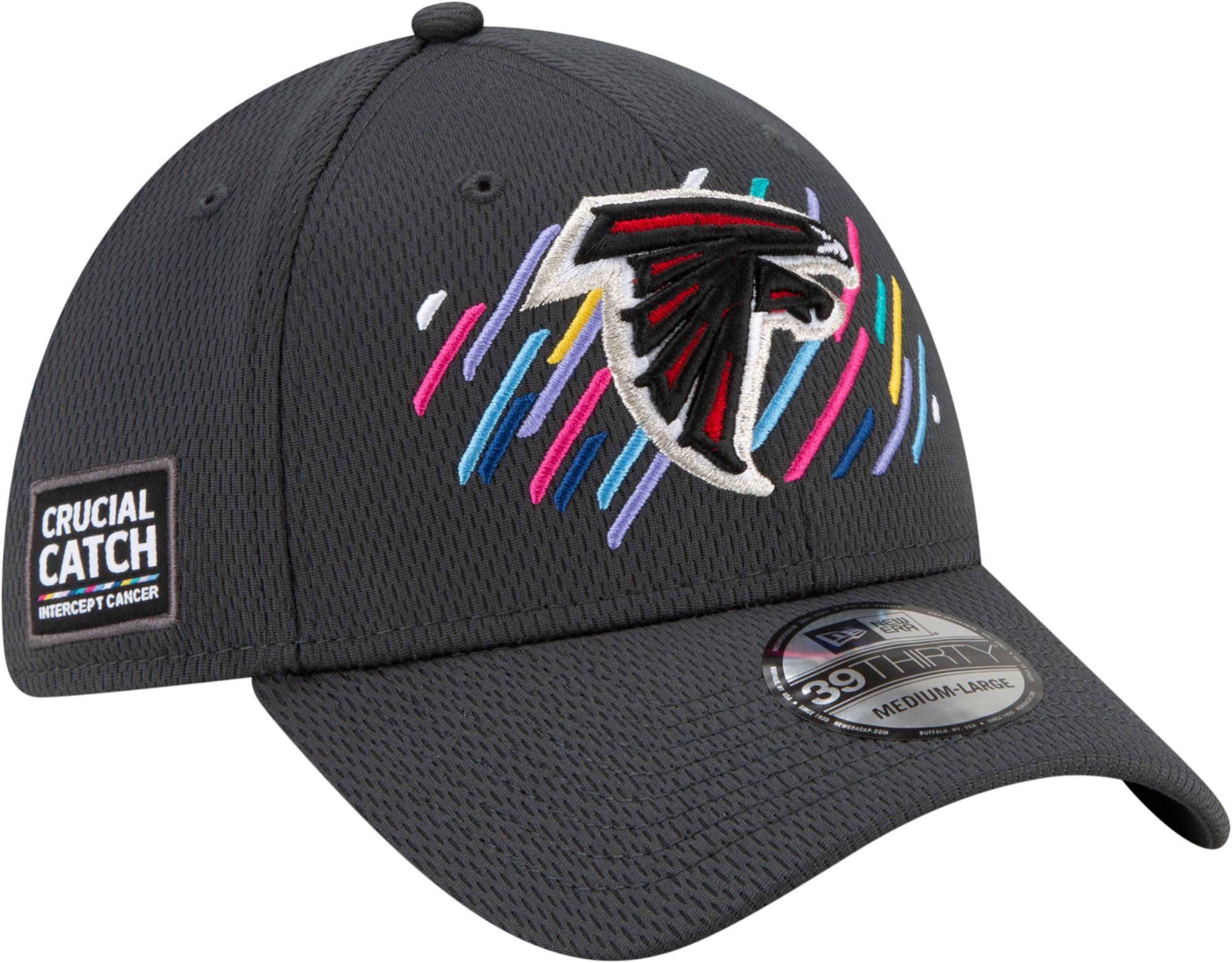 New Era Men's Atlanta Falcons Crucial Catch 39Thirty Grey Stretch Fit Hat product image
