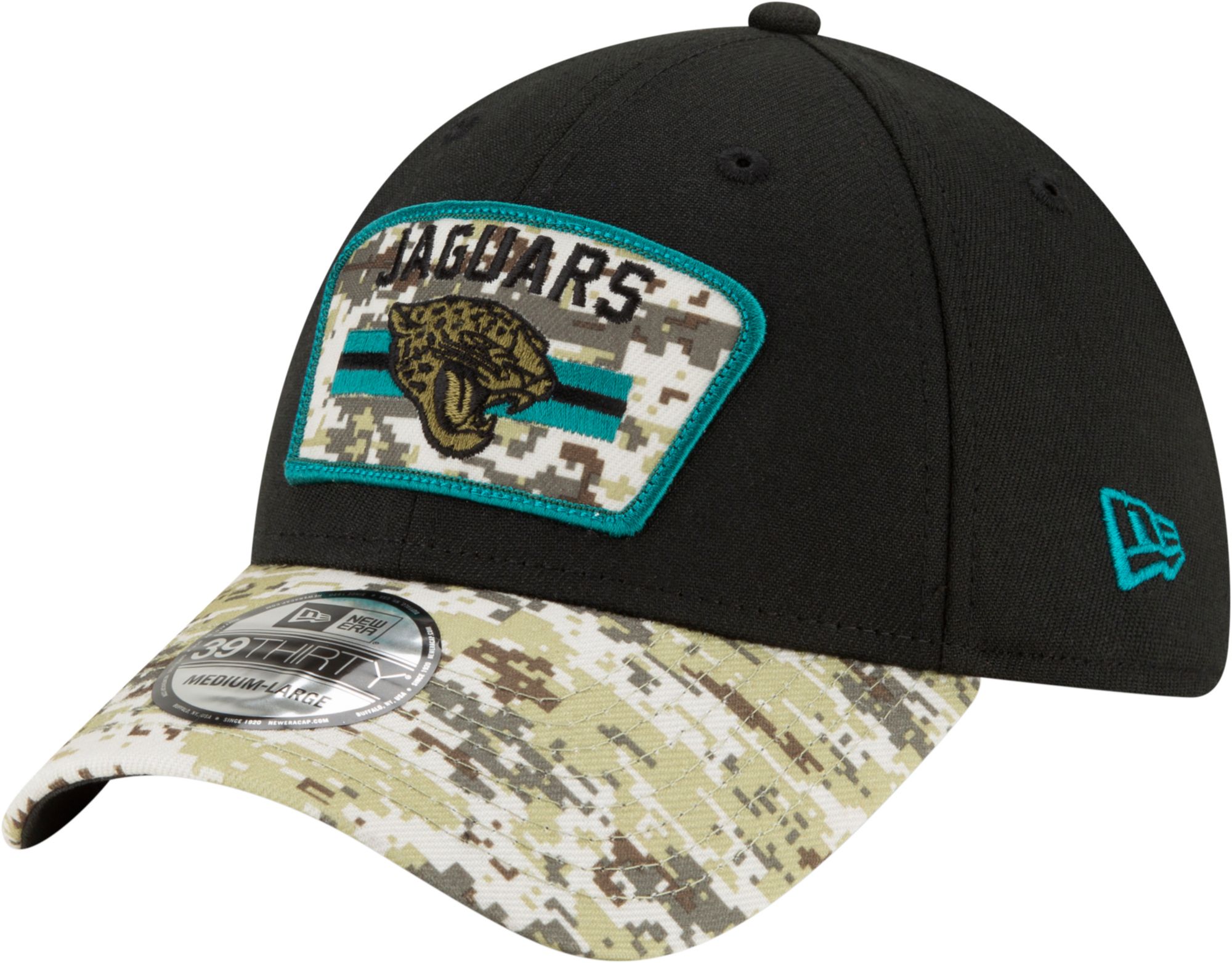 New Era Men's Jacksonville Jaguars Salute to Service 39Thirty Black Stretch Fit Hat product image
