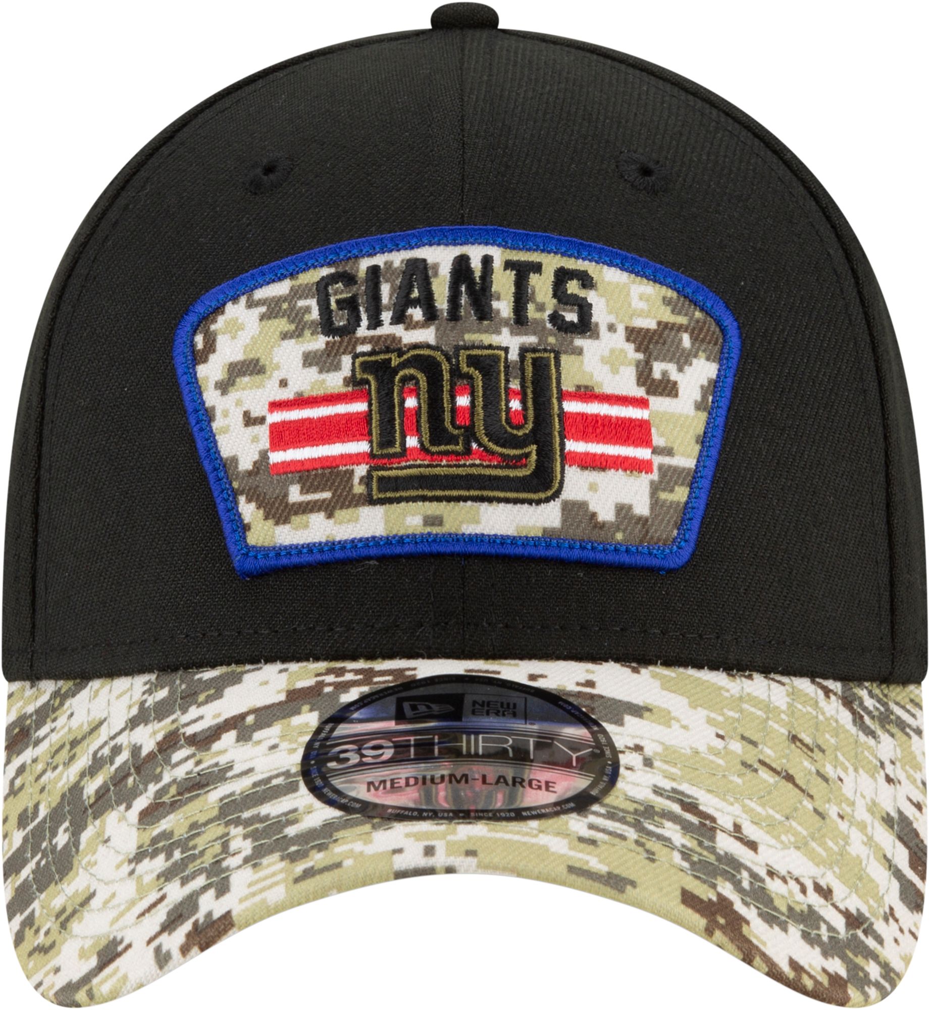 New Era Men's New York Giants Salute to Service 39Thirty Black Stretch Fit Hat product image
