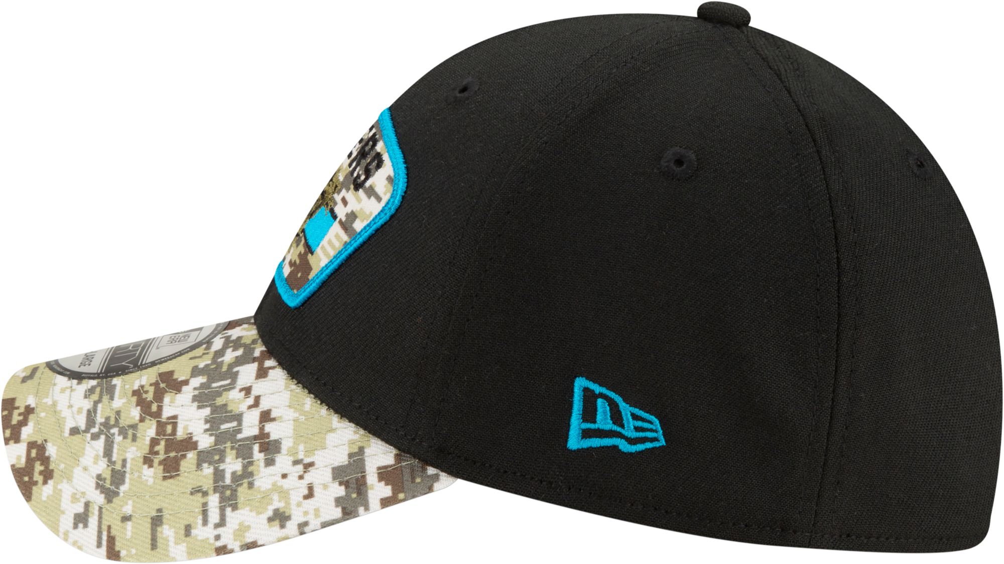 New Era Men's Carolina Panthers Salute to Service 39Thirty Black Stretch Fit Hat product image