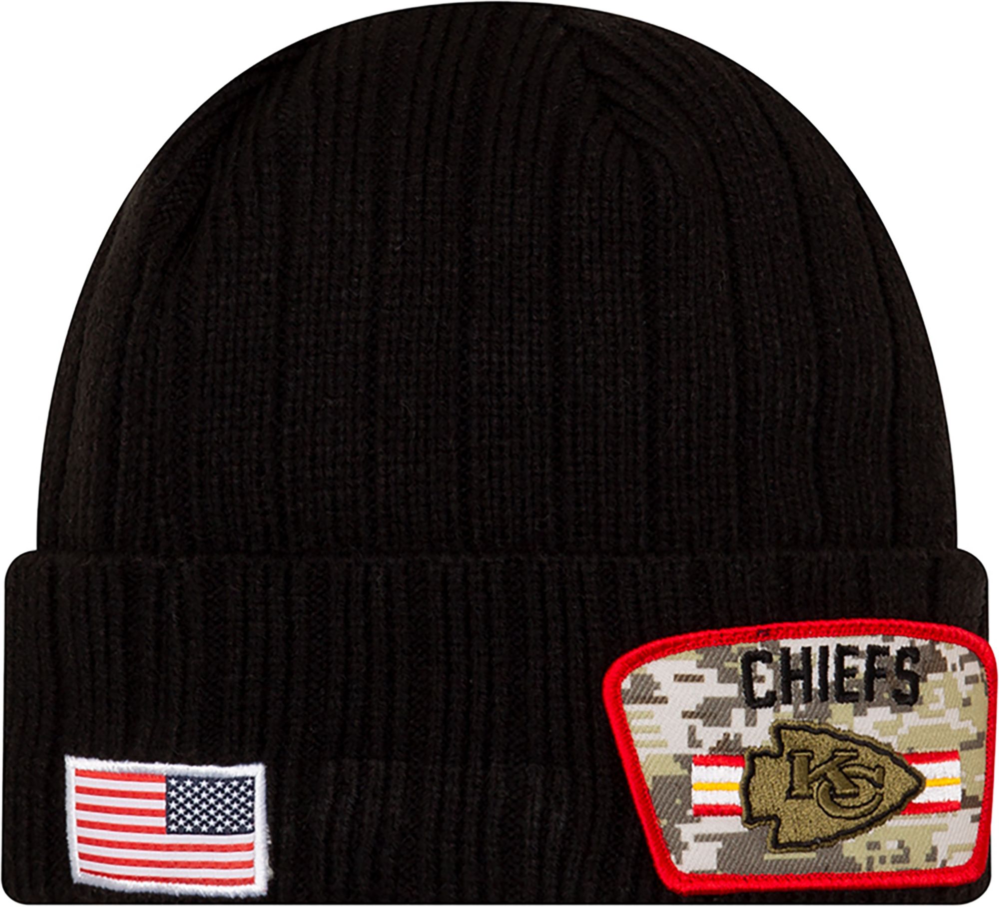 New Era Men's Kansas City Chiefs Salute to Service Black Knit product image