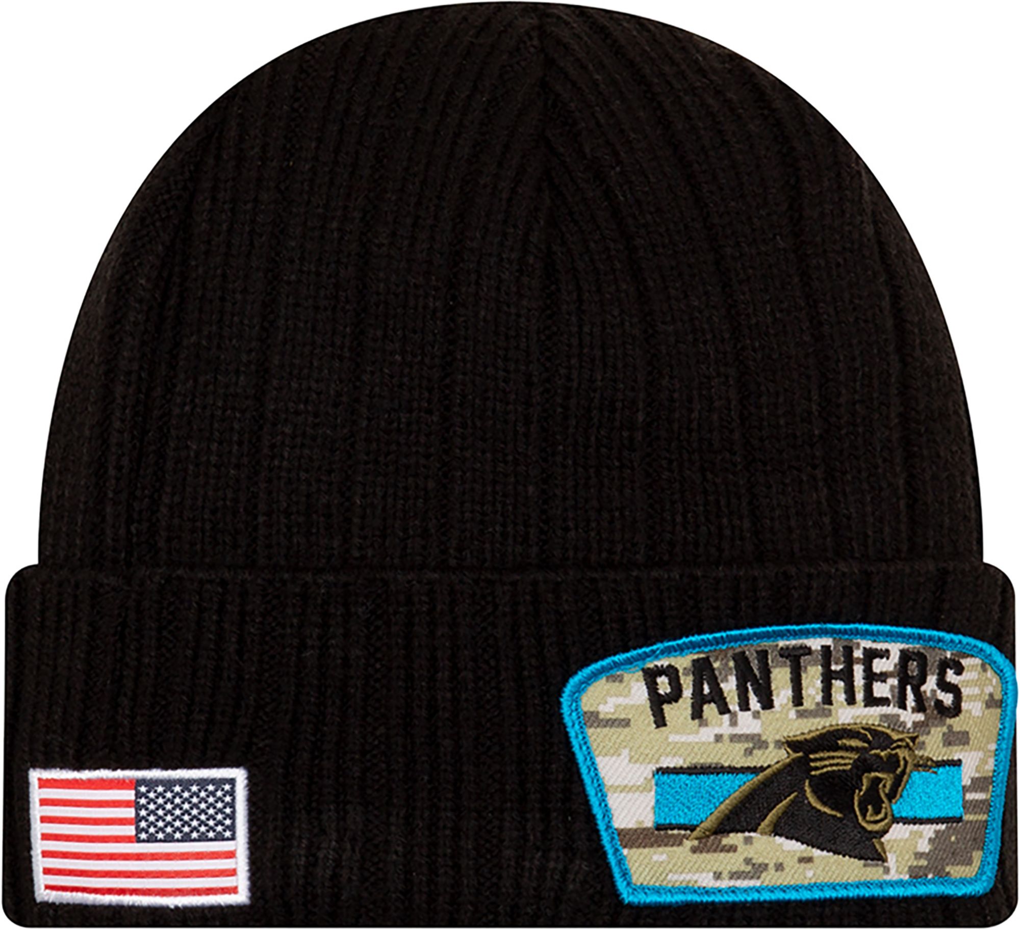 New Era Men's Carolina Panthers Salute to Service Black Knit product image