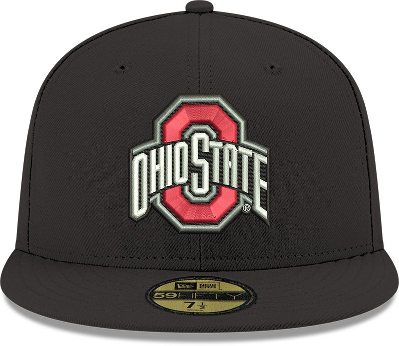 New Era Men's Ohio State Buckeyes Black 59Fifty Fitted Hat product image