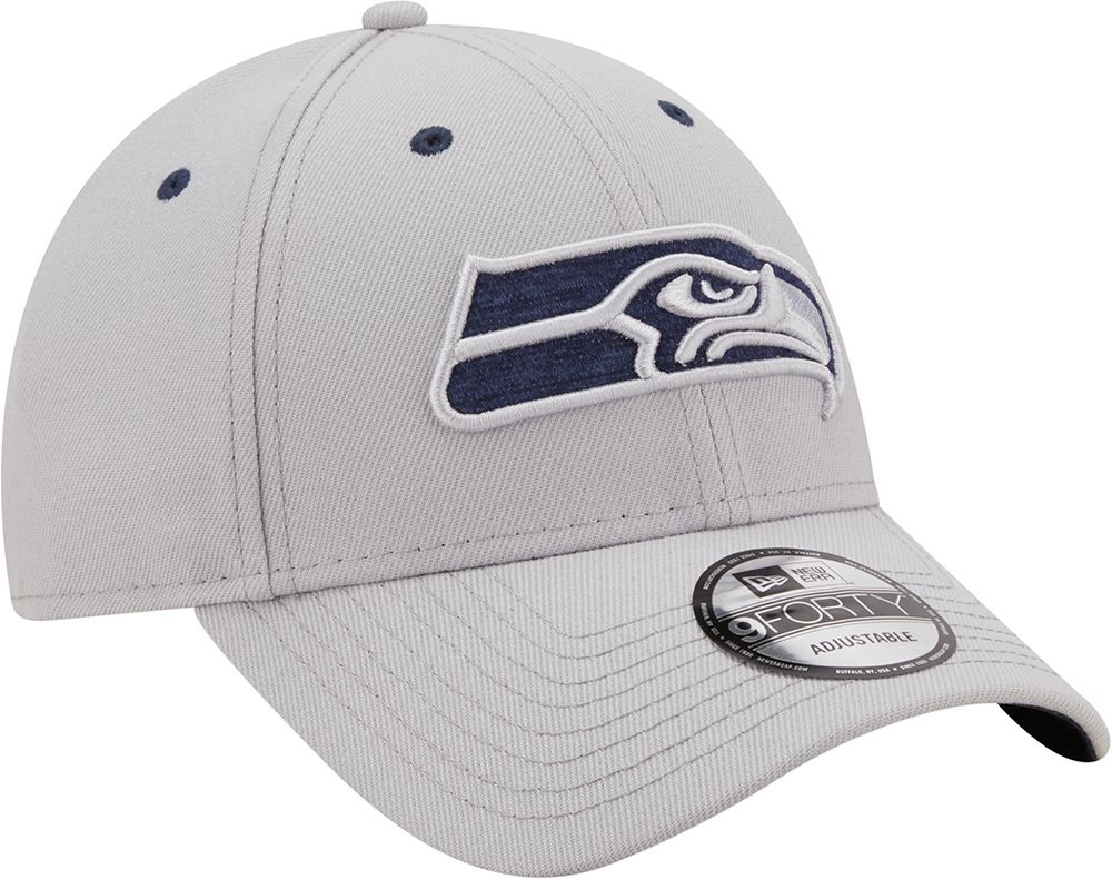New Era Men's Seattle Seahawks Outline 9Forty Grey Adjustable Hat product image