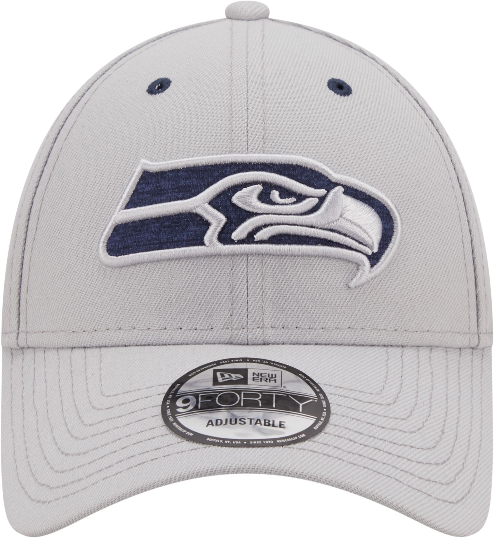 New Era Men's Seattle Seahawks Outline 9Forty Grey Adjustable Hat product image