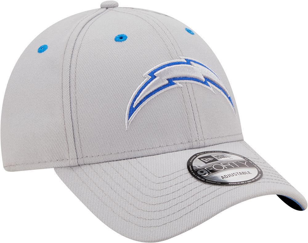 New Era Men's Los Angeles Chargers Outline 9Forty Grey Adjustable Hat product image