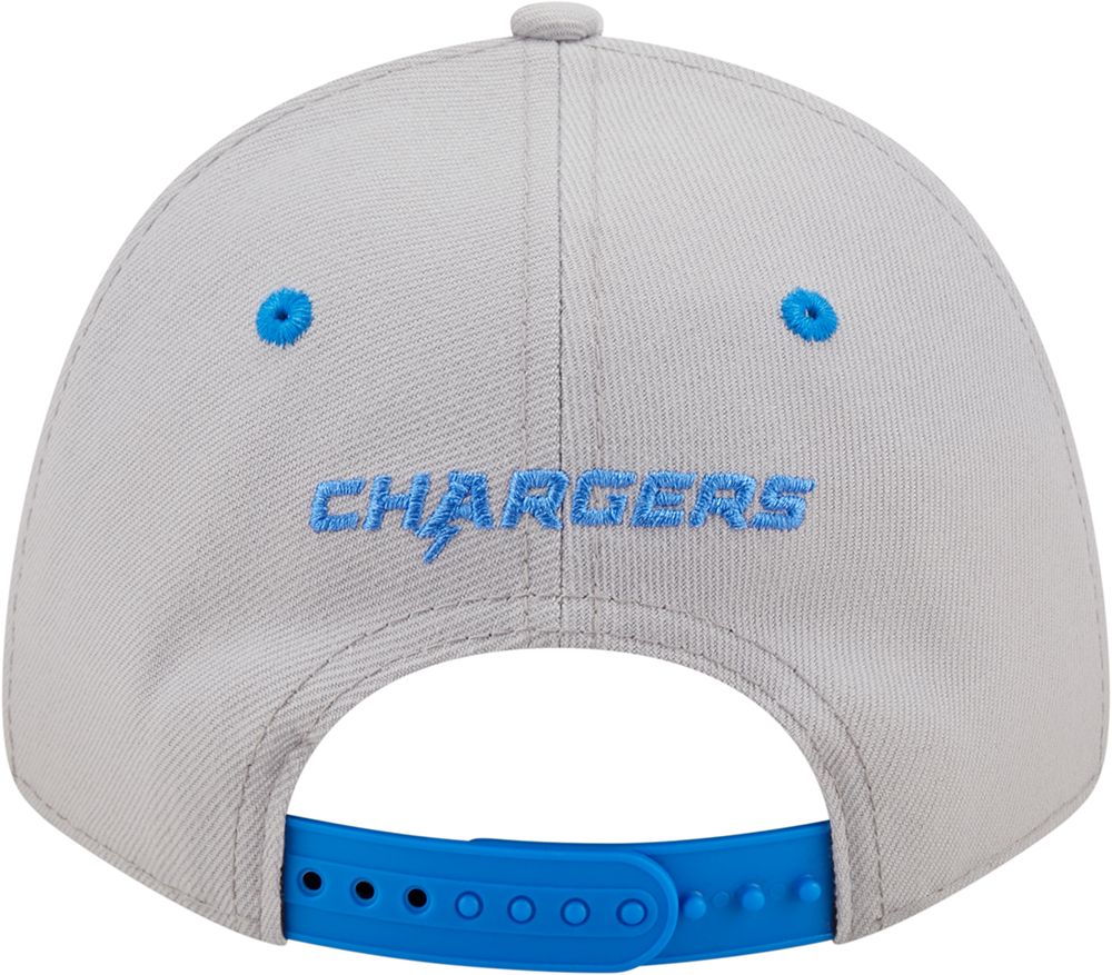 New Era Men's Los Angeles Chargers Outline 9Forty Grey Adjustable Hat product image