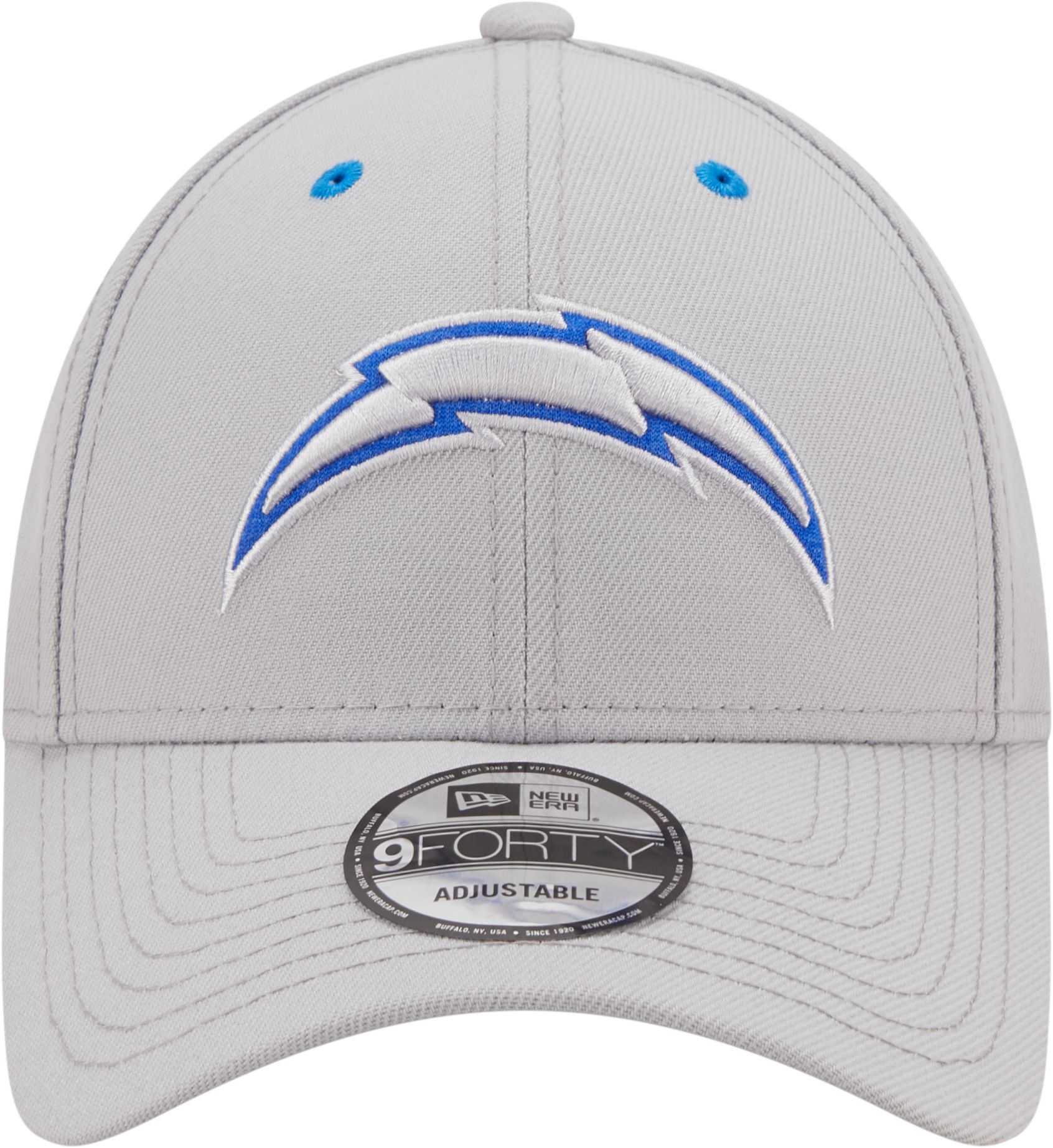 New Era Men's Los Angeles Chargers Outline 9Forty Grey Adjustable Hat product image