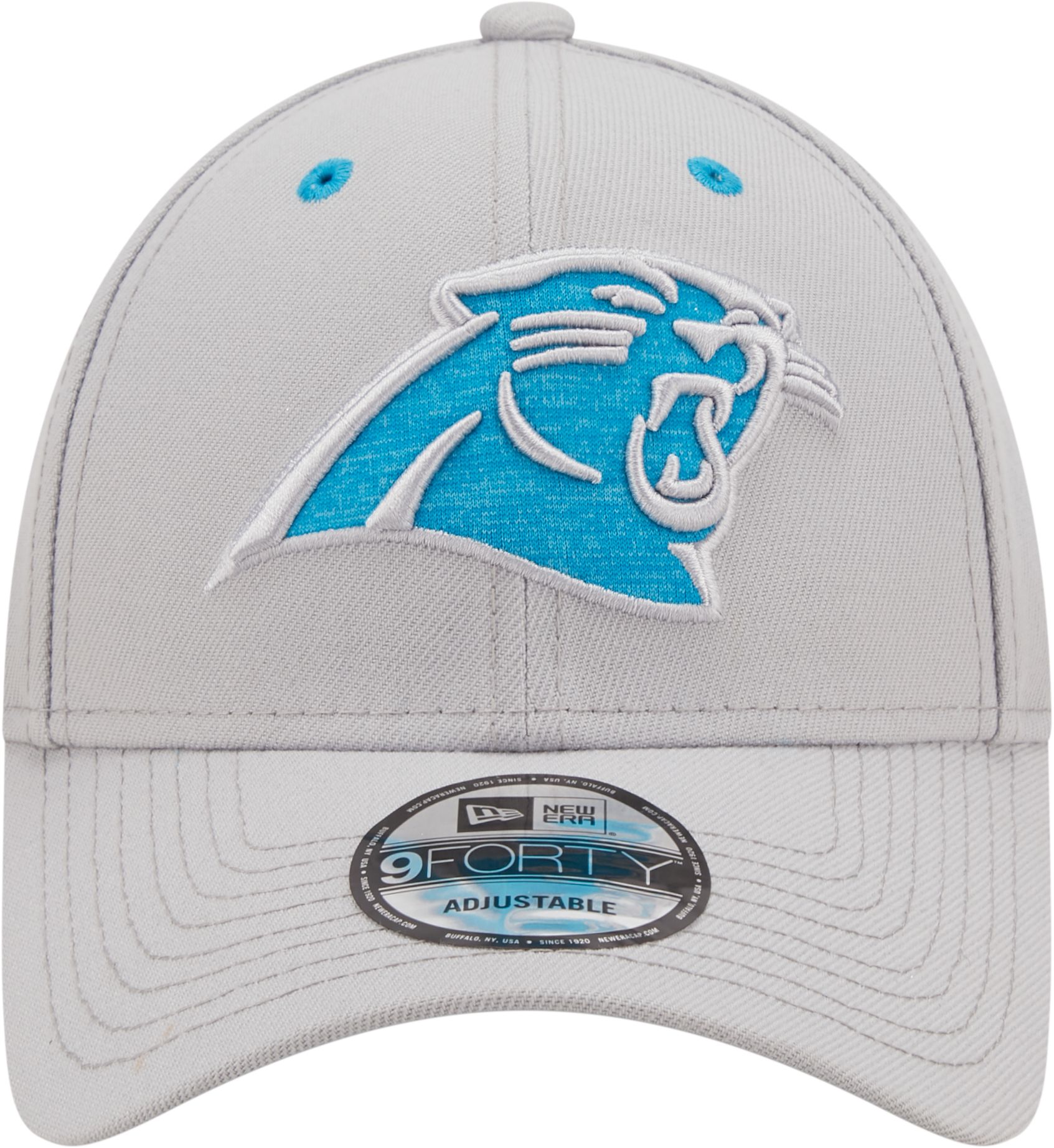New Era Men's Carolina Panthers Outline 9Forty Grey Adjustable Hat product image