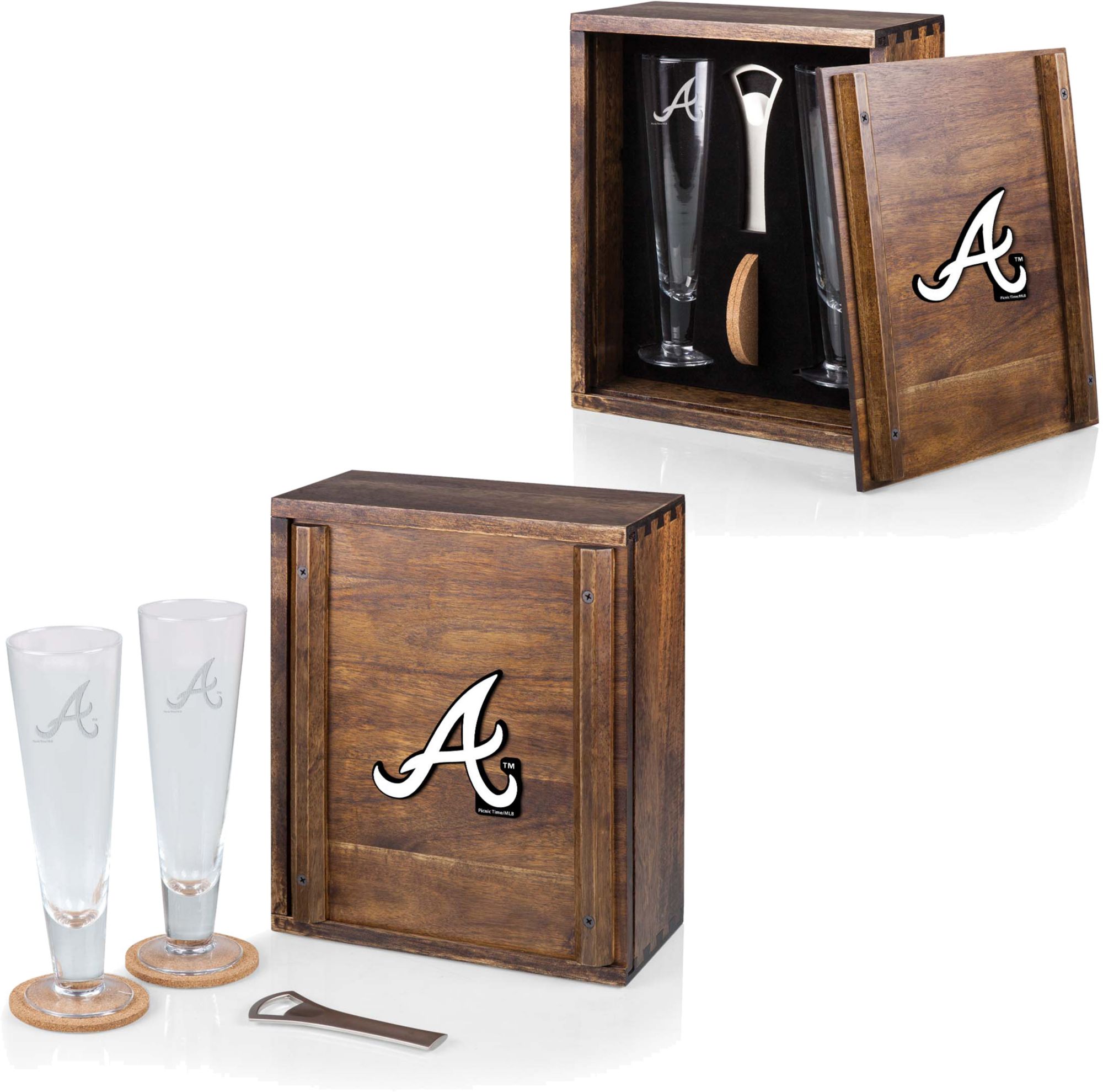 Picnic Time Atlanta Braves Pilsner Craft Beer Gift Set product image