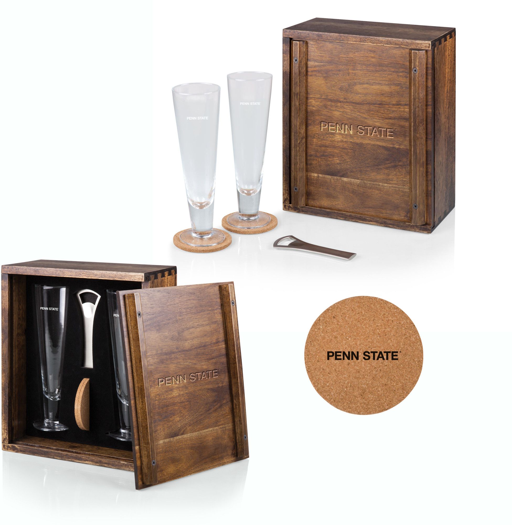 Picnic Time Penn State Nittany Lions Pilsner Beer Glass Box Set product image