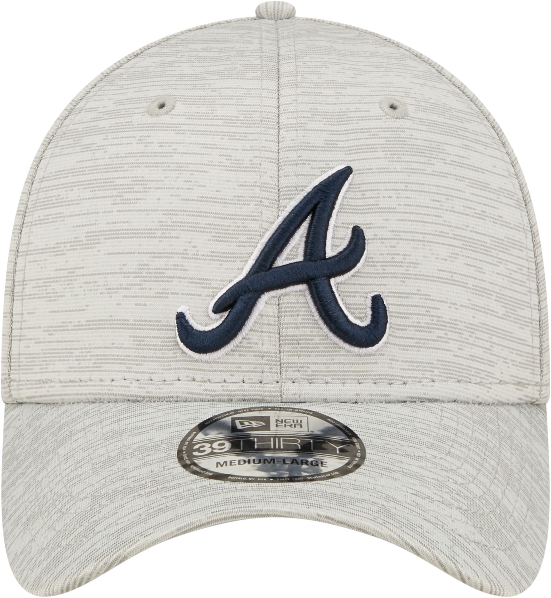 New Era Men's Atlanta Braves Gray 39Thirty Stretch Fit Hat product image