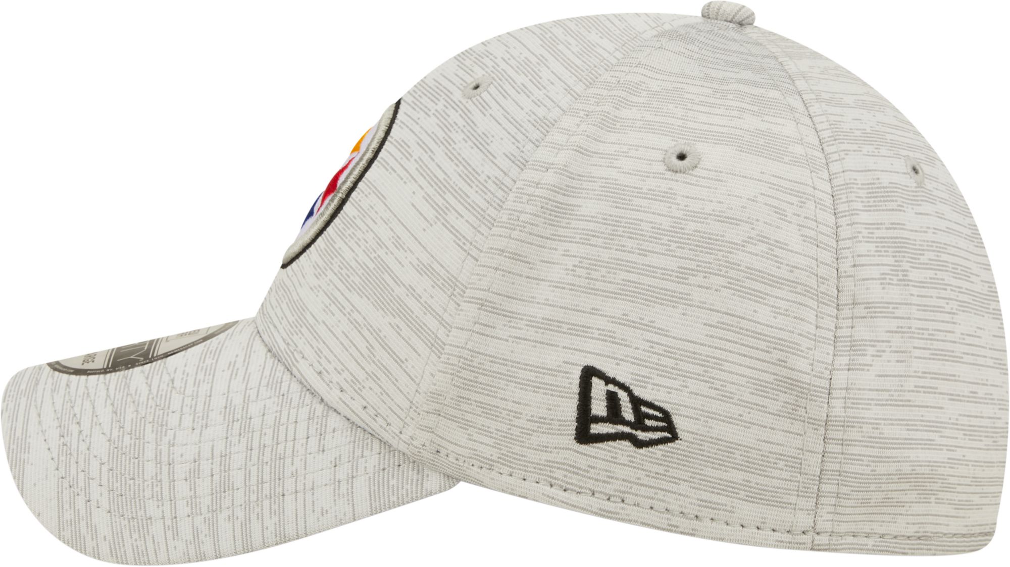 New Era Men's Pittsburgh Steelers Distinct 39Thirty Grey Stretch Fit Hat product image