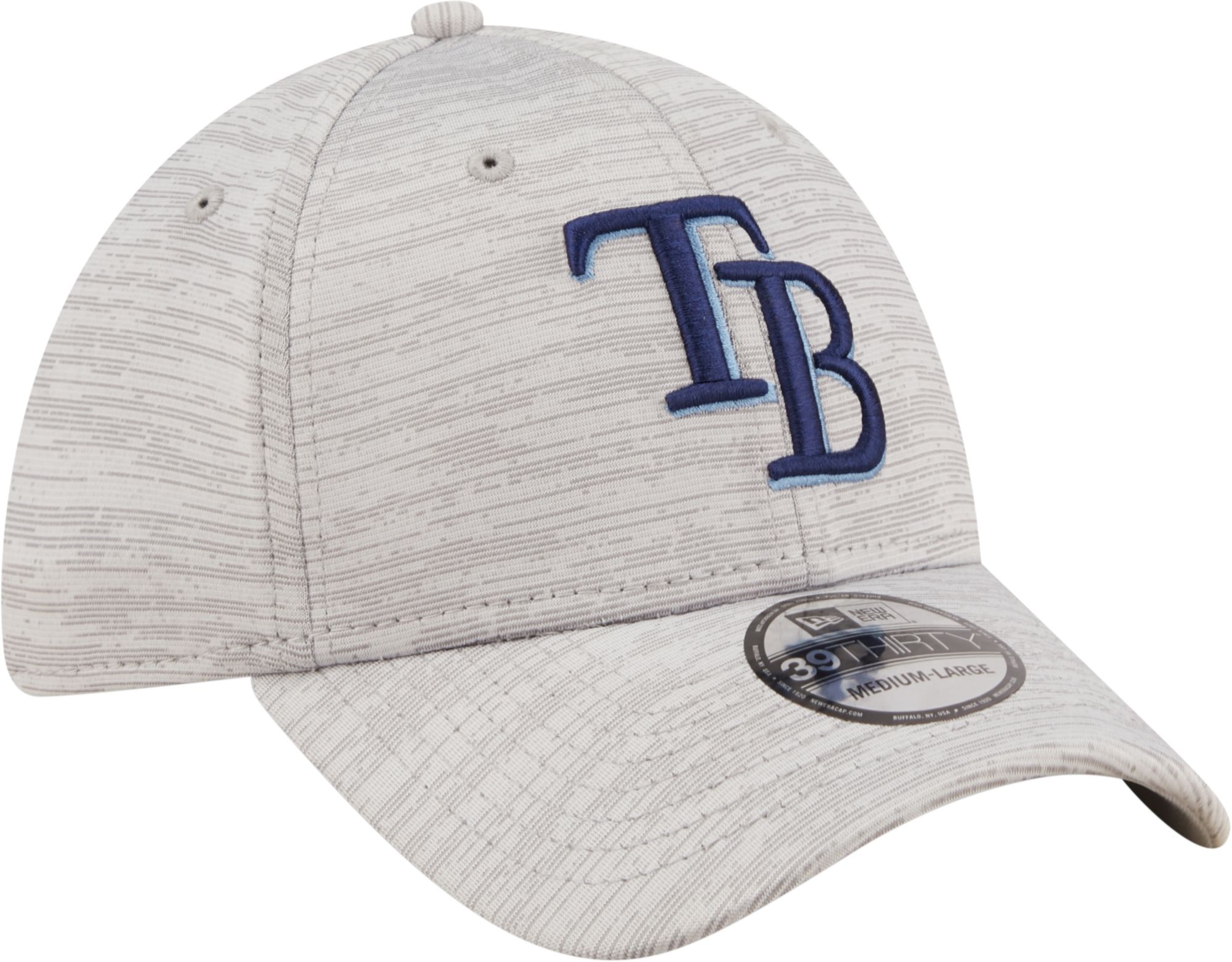 New Era Men's Tampa Bay Rays Gray 39Thirty Stretch Fit Hat product image