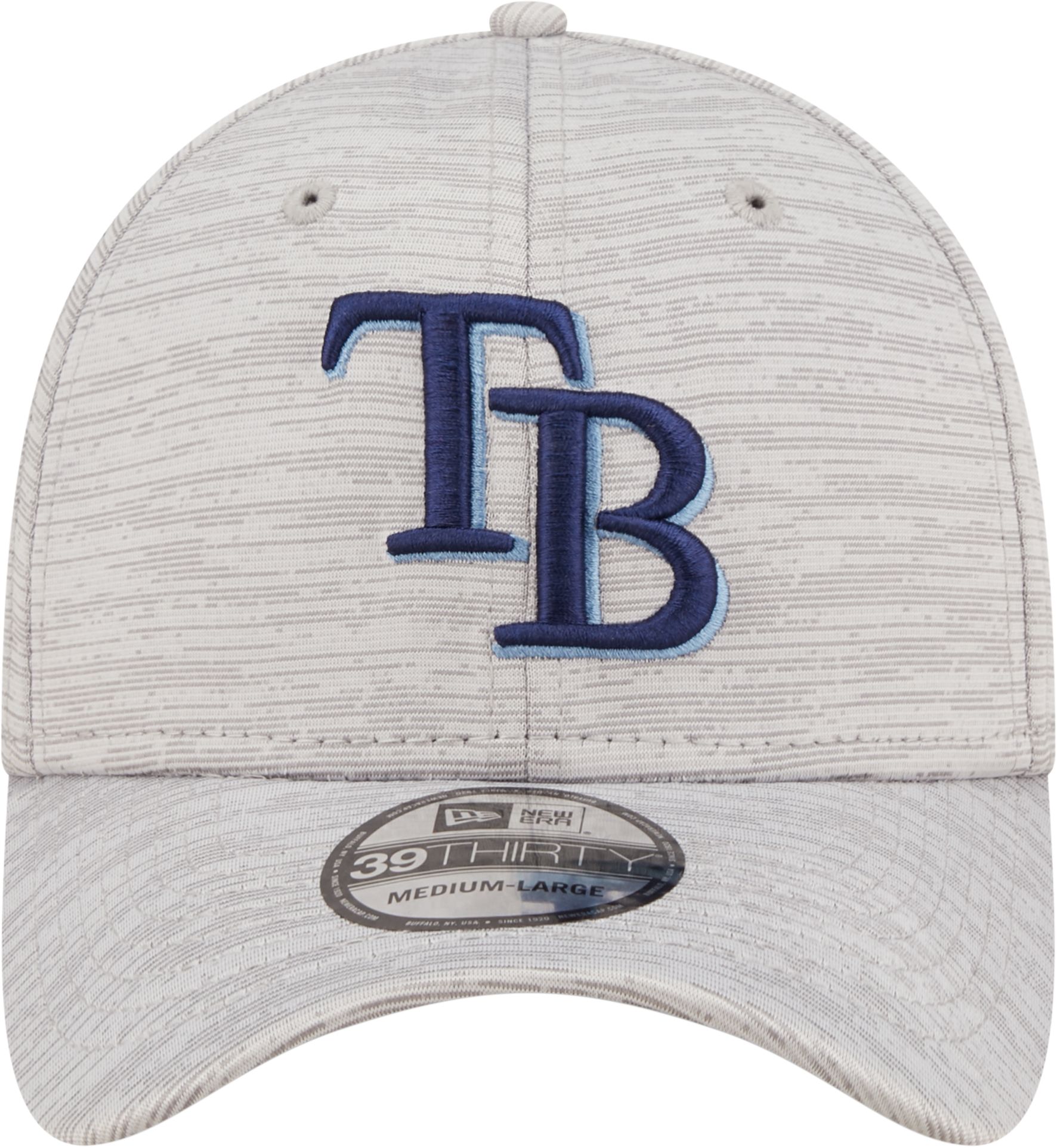 New Era Men's Tampa Bay Rays Gray 39Thirty Stretch Fit Hat product image