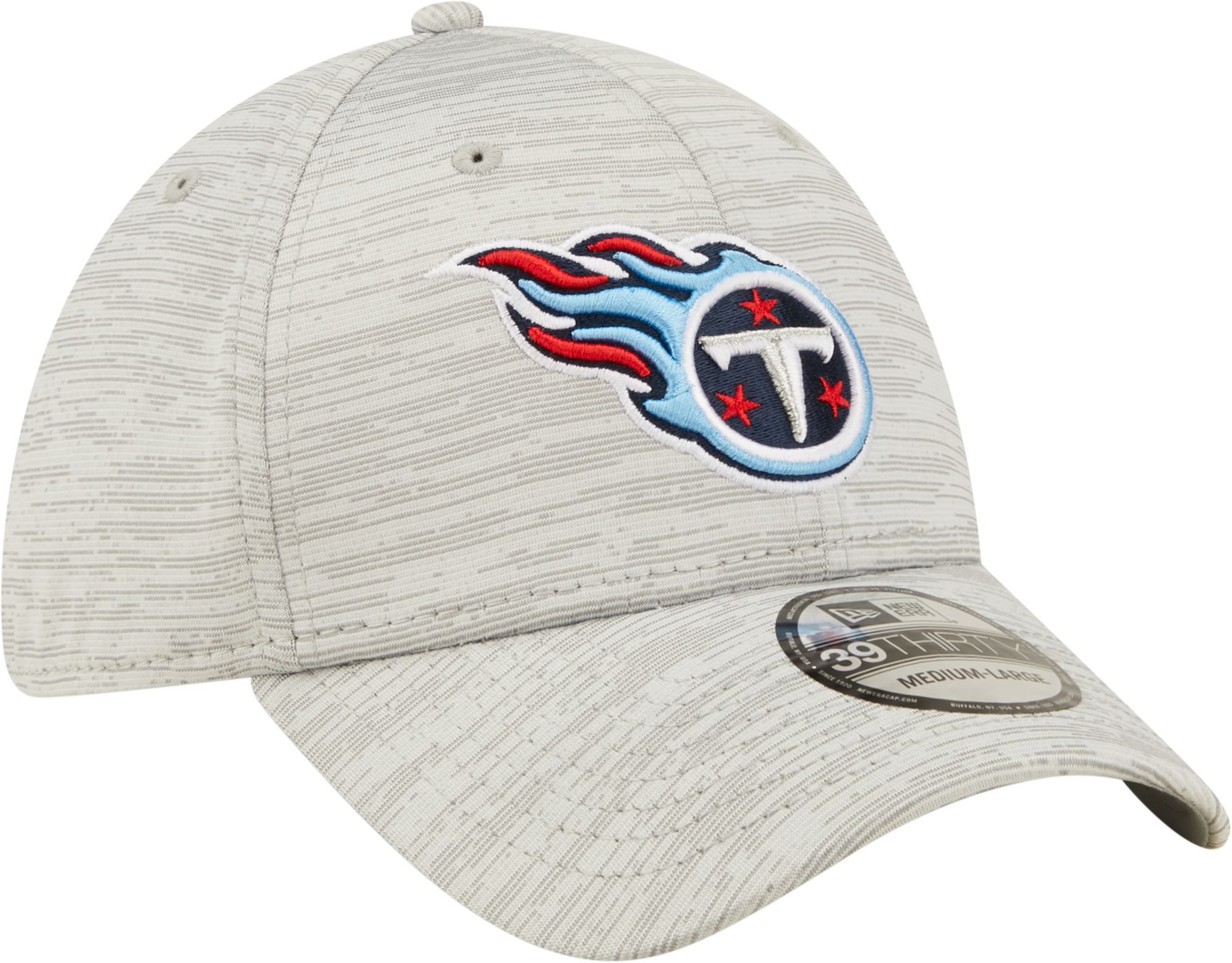 New Era Men's Tennessee Titans Distinct 39Thirty Grey Stretch Fit Hat product image