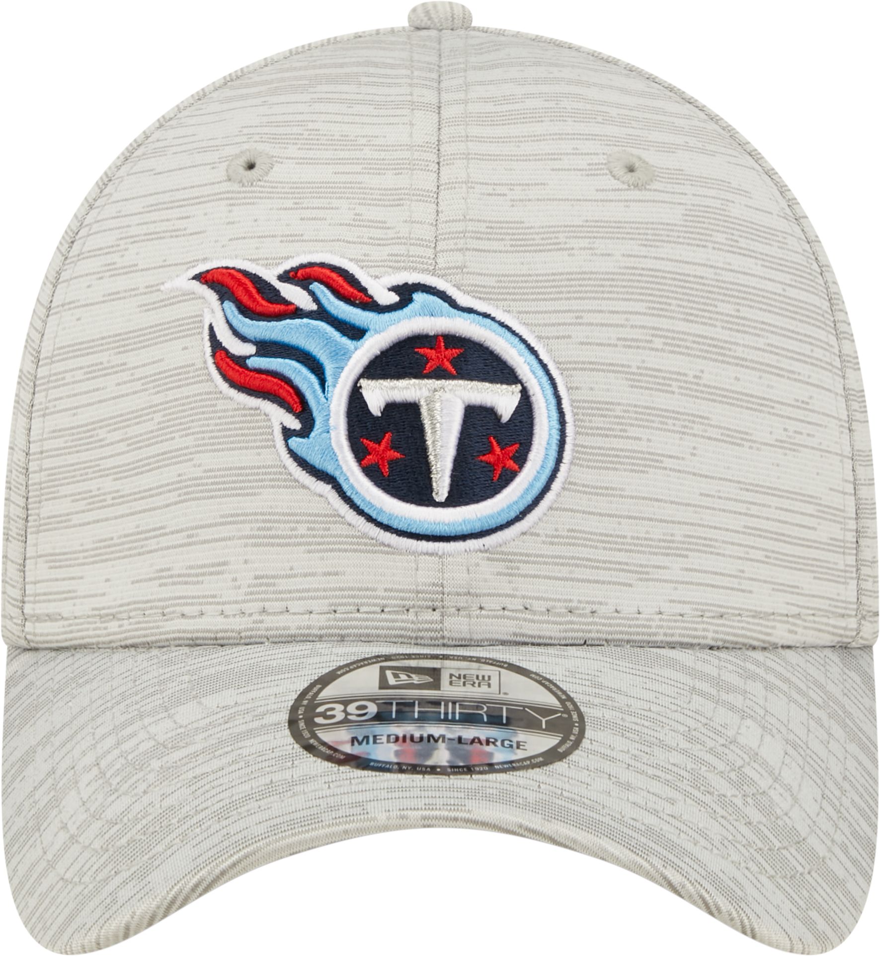 New Era Men's Tennessee Titans Distinct 39Thirty Grey Stretch Fit Hat product image