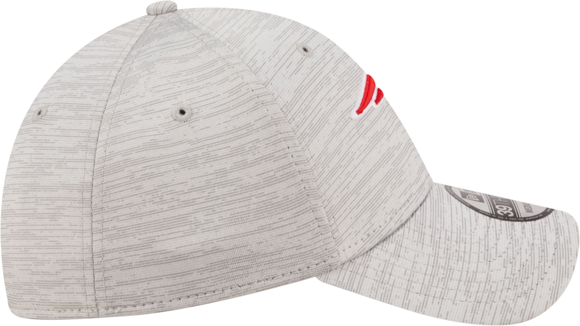 New Era Men's New England Patriots Distinct 39Thirty Grey Stretch Fit Hat product image