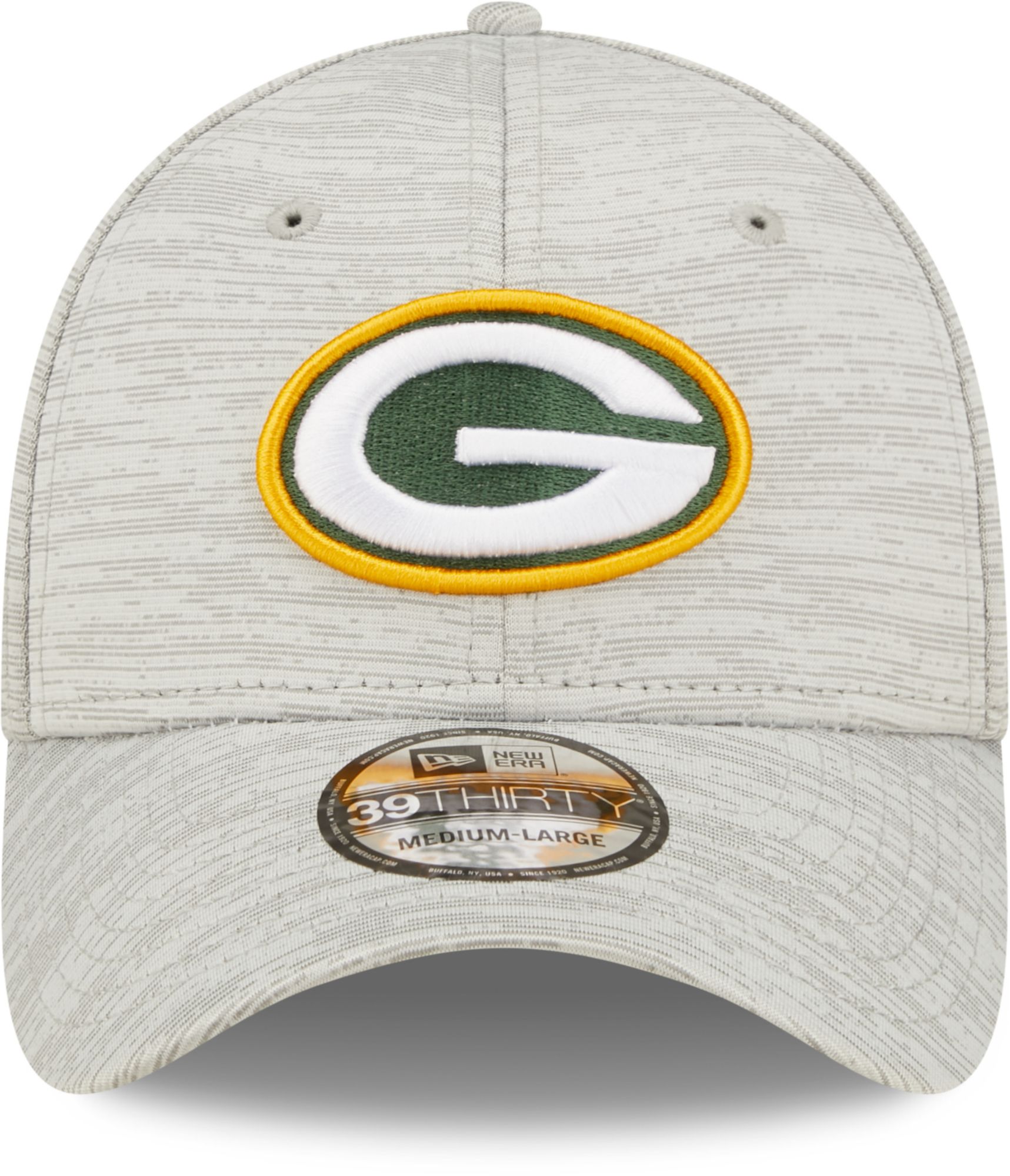 New Era Men's Green Bay Packers Distinct 39Thirty Grey Stretch Fit Hat product image