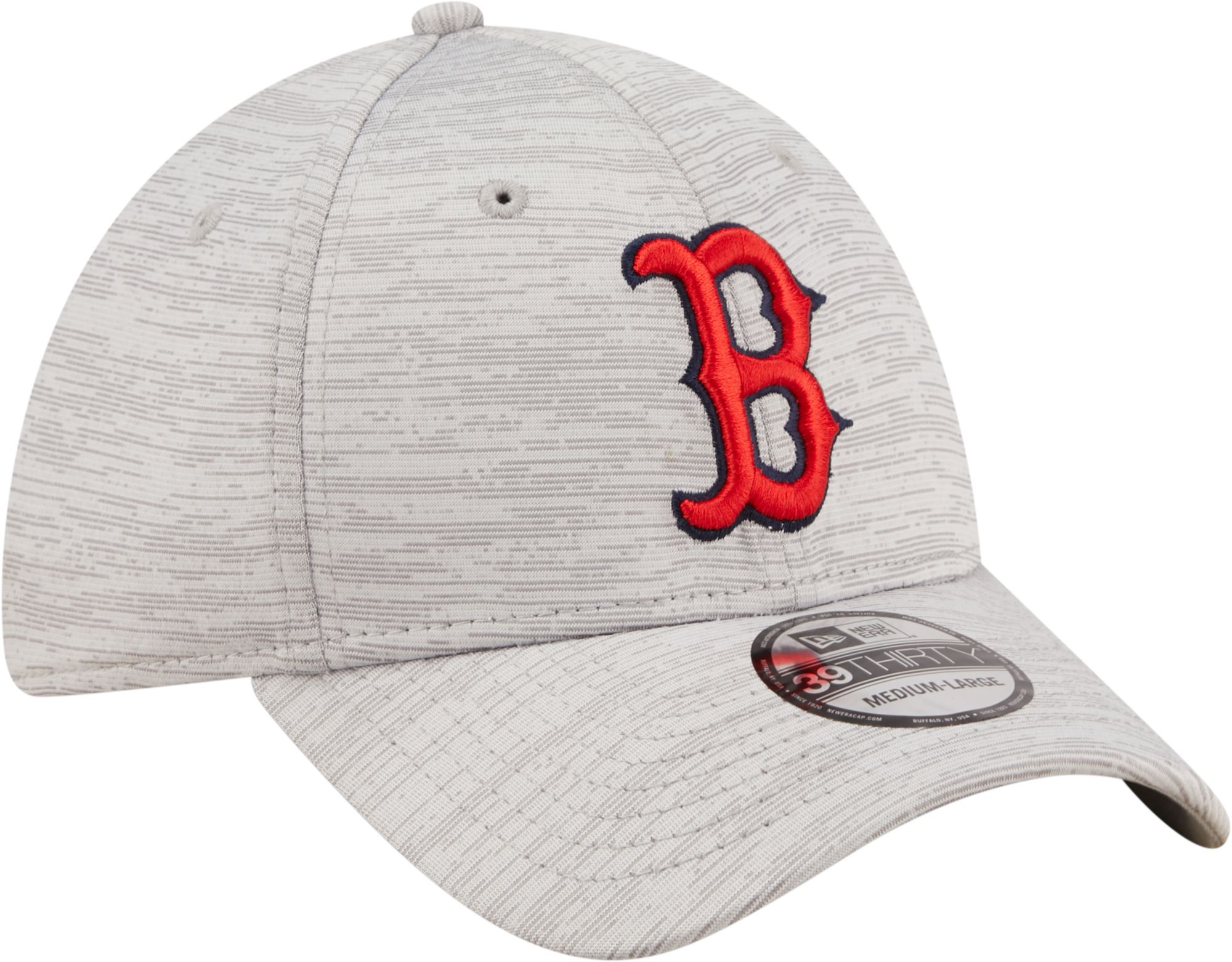 New Era Men's Boston Red Sox Gray 39Thirty Stretch Fit Hat product image