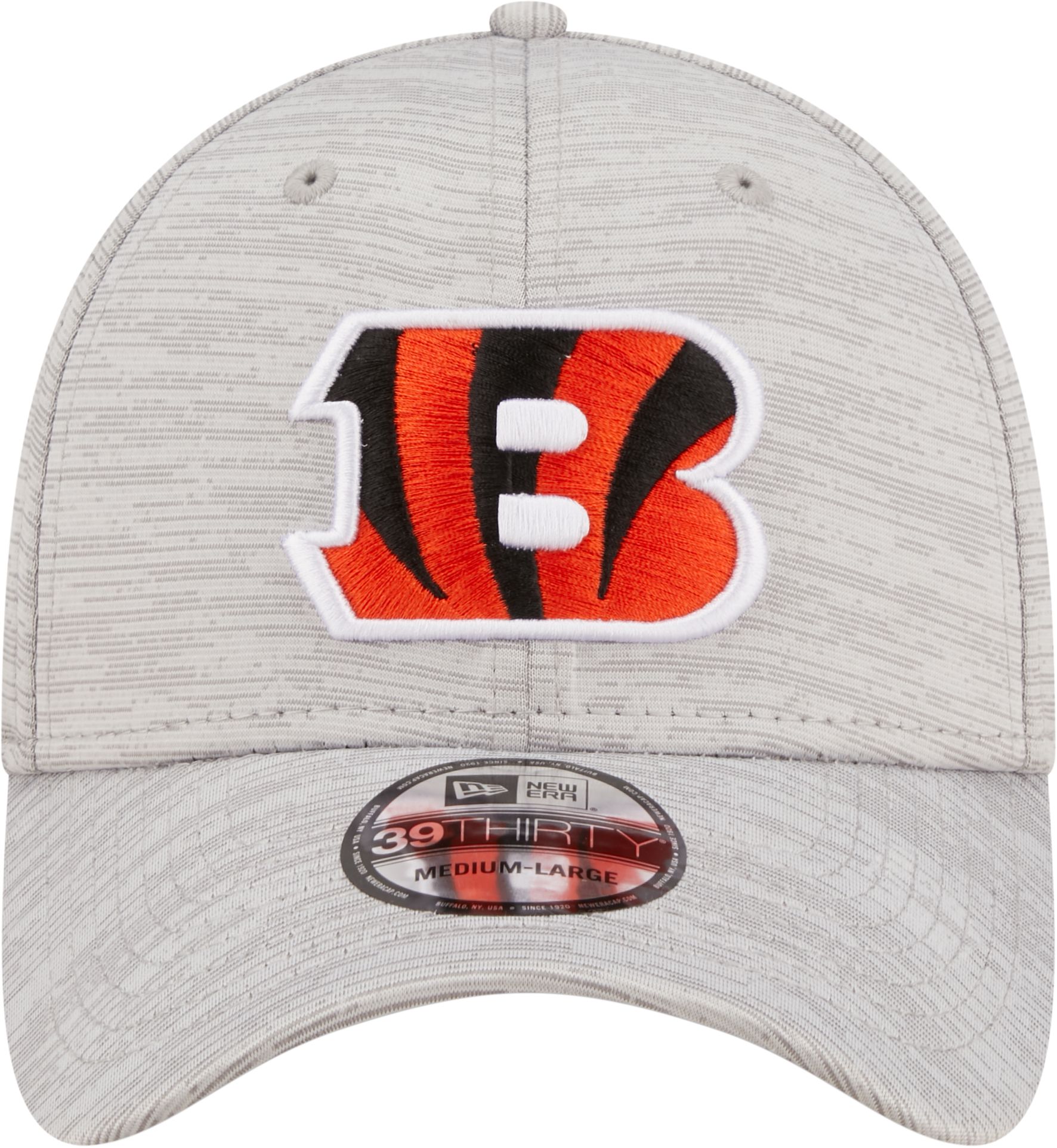 New Era Men's Cincinnati Bengals Distinct 39Thirty Grey Stretch Fit Hat product image