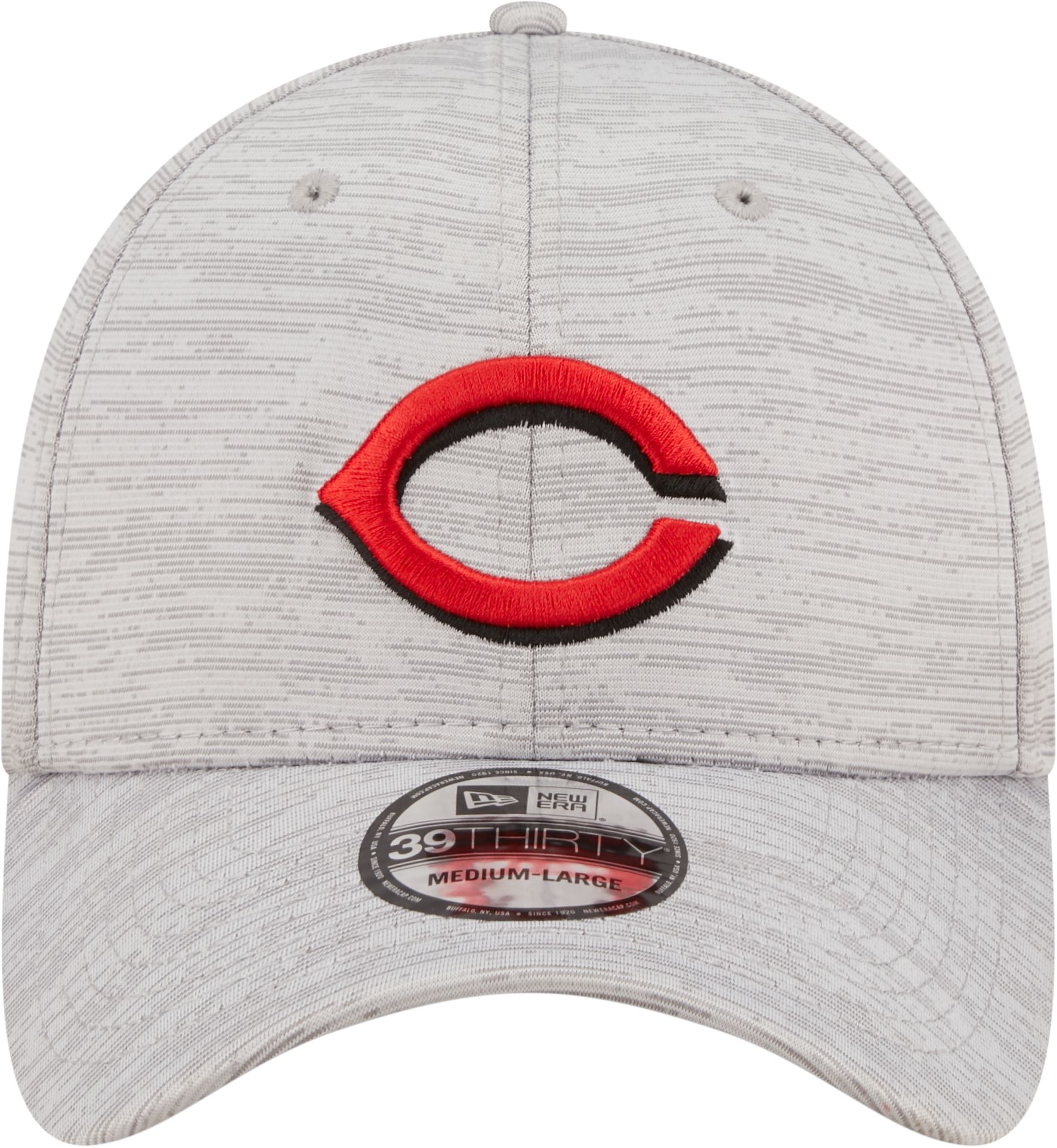 New Era Men's Cincinnati Reds Gray 39Thirty Stretch Fit Hat product image