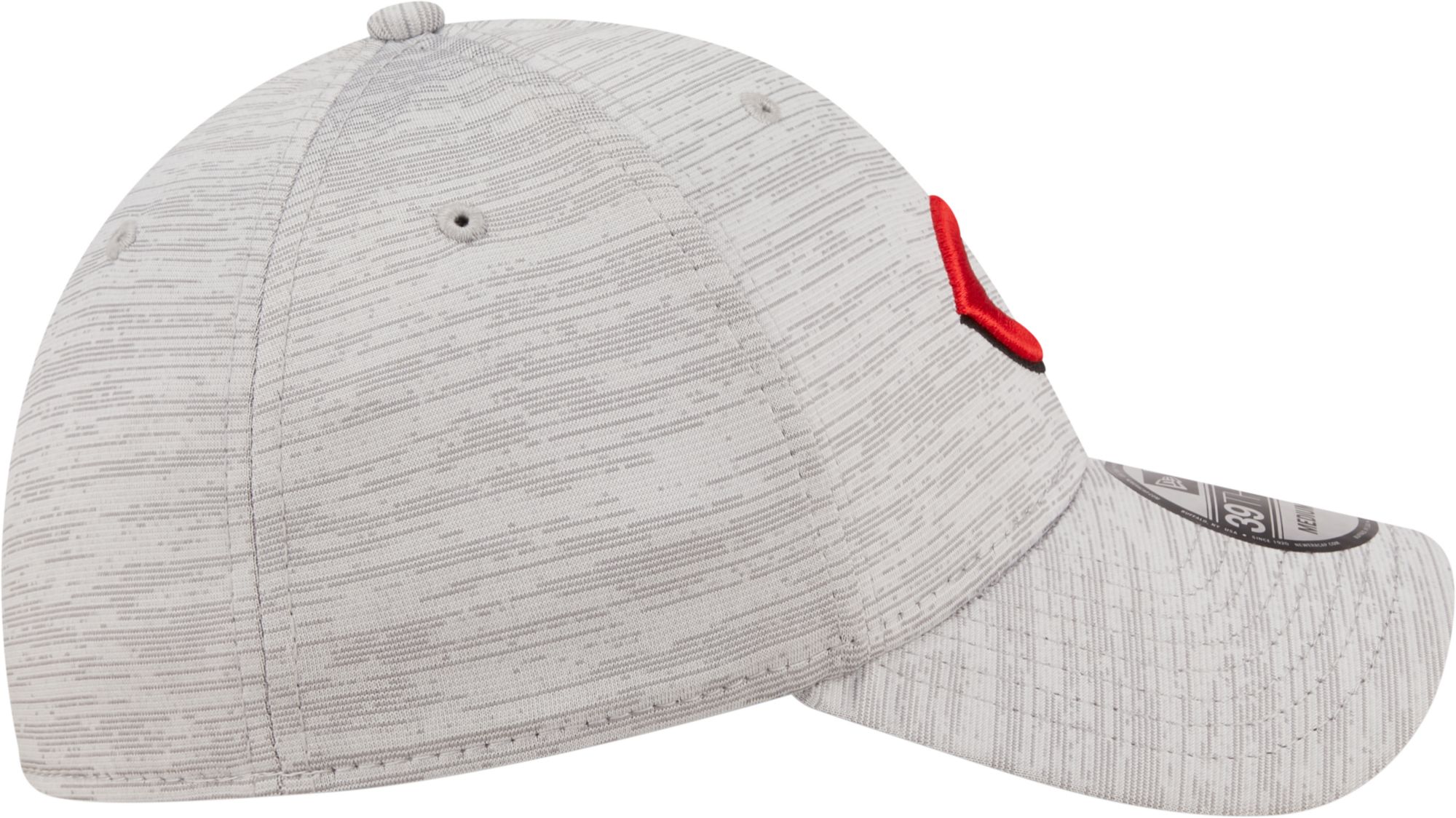 New Era Men's Cincinnati Reds Gray 39Thirty Stretch Fit Hat product image