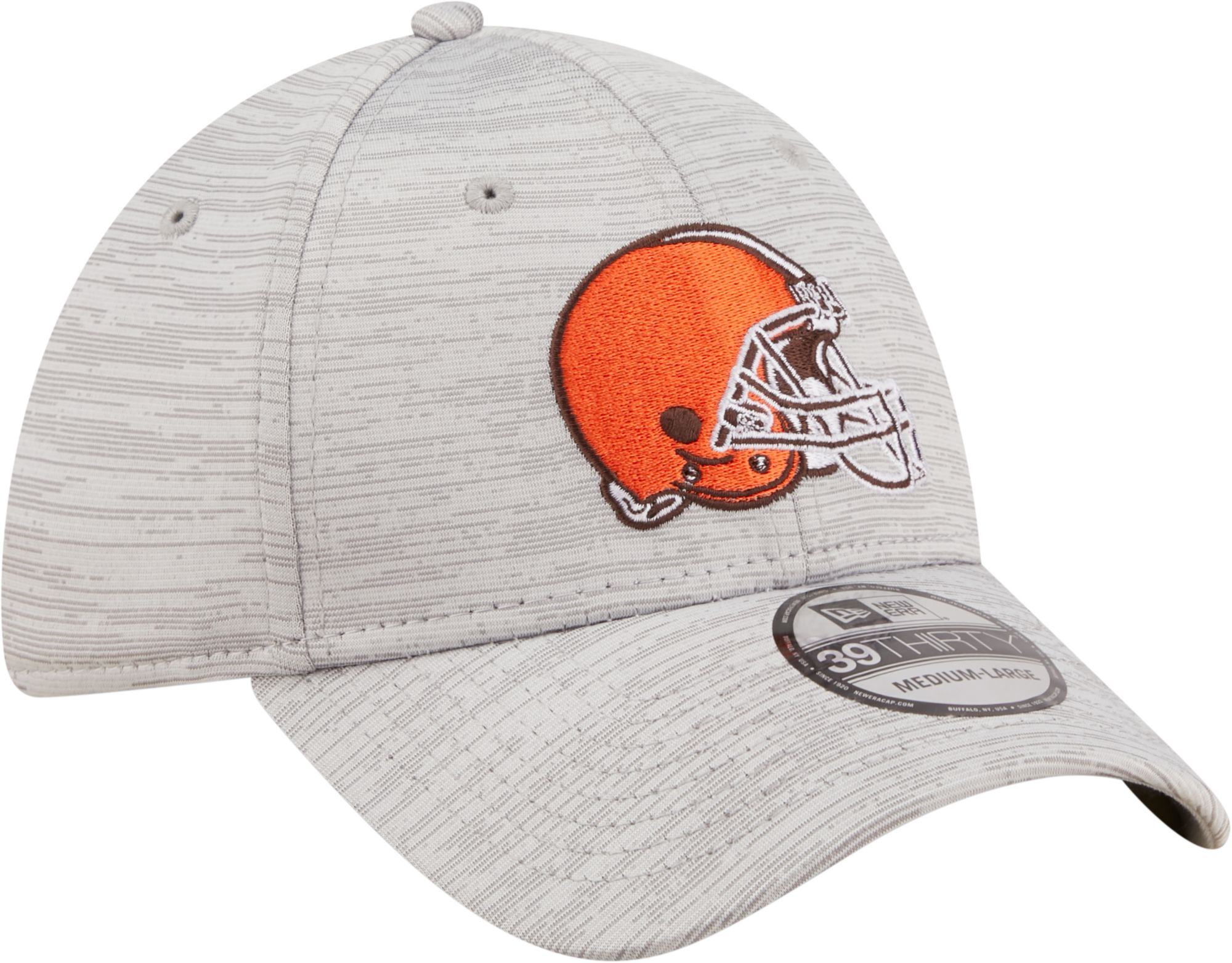 New Era Men's Cleveland Browns Distinct 39Thirty Grey Stretch Fit Hat product image