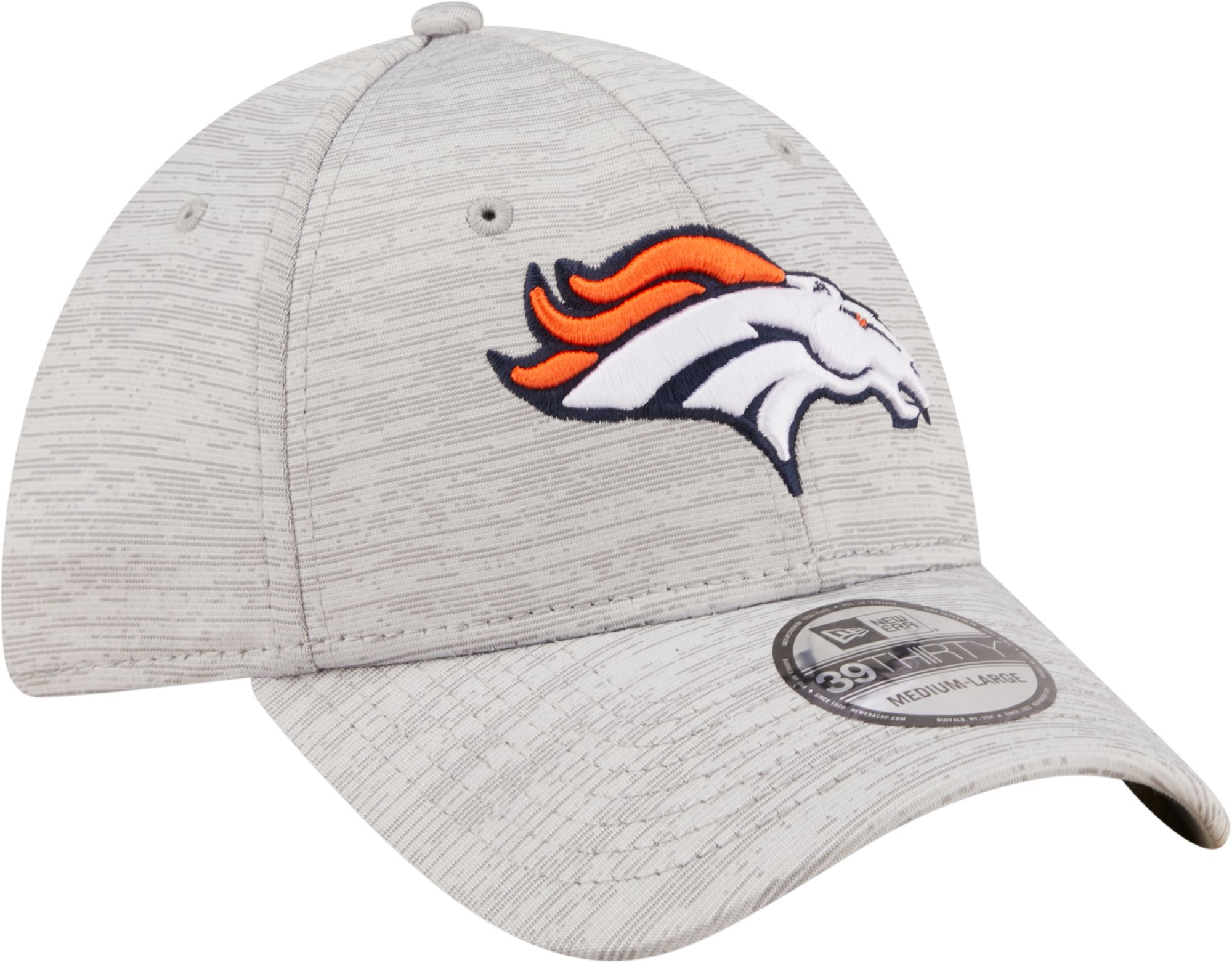 New Era Men's Denver Broncos Distinct 39Thirty Grey Stretch Fit Hat product image