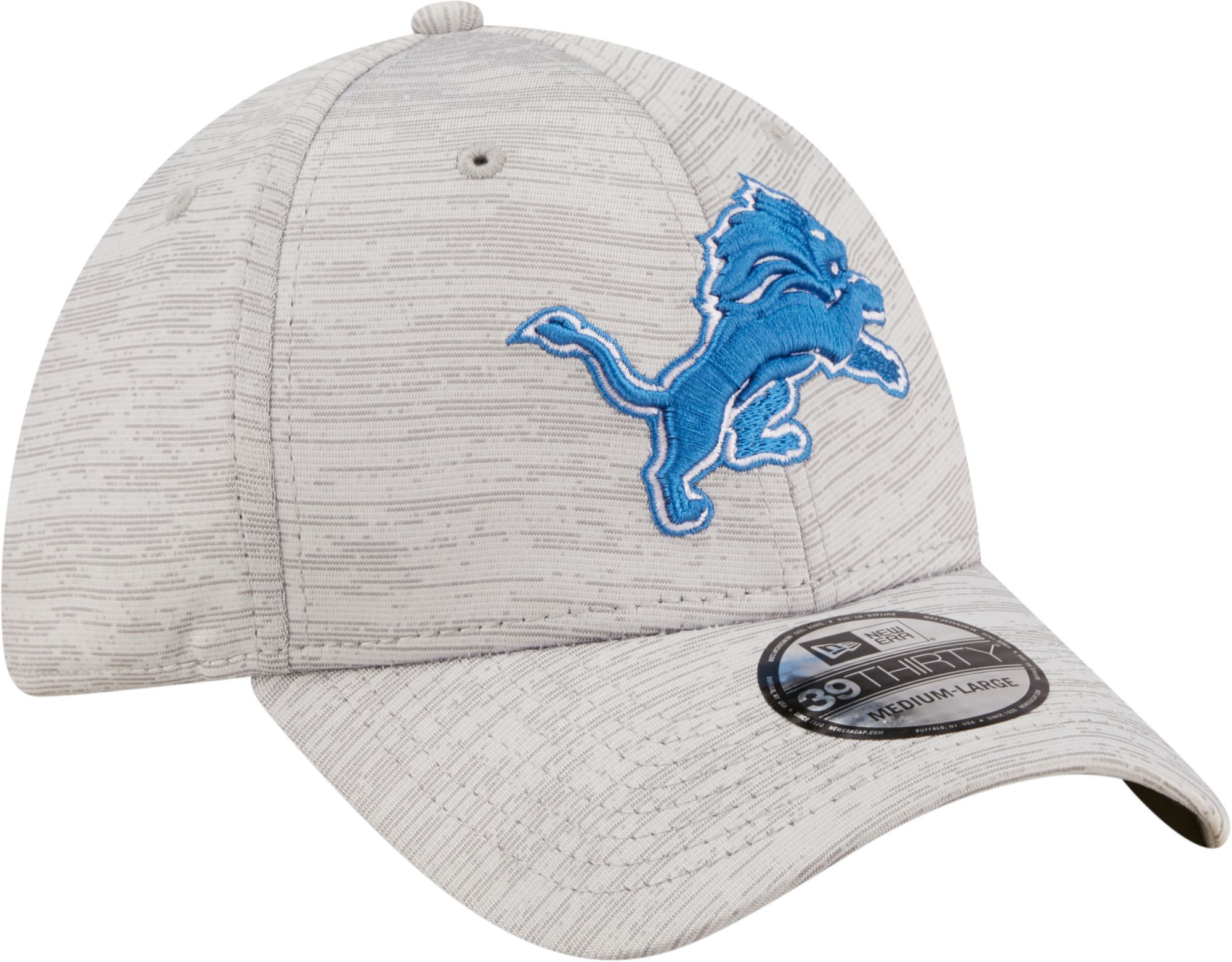 New Era Men's Detroit Lions Distinct 39Thirty Grey Stretch Fit Hat product image