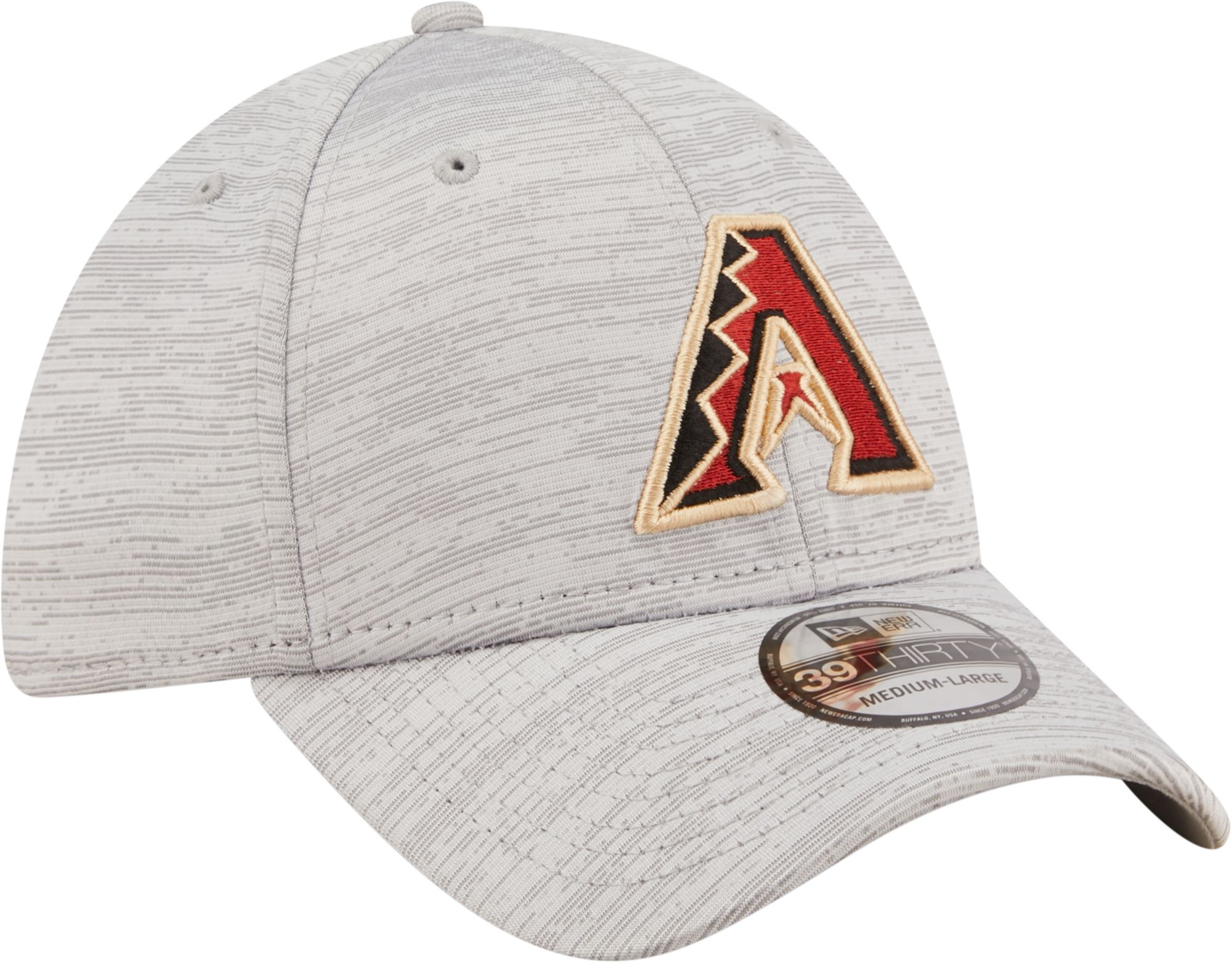 New Era Men's Arizona Diamondbacks Gray 39Thirty Stretch Fit Hat product image
