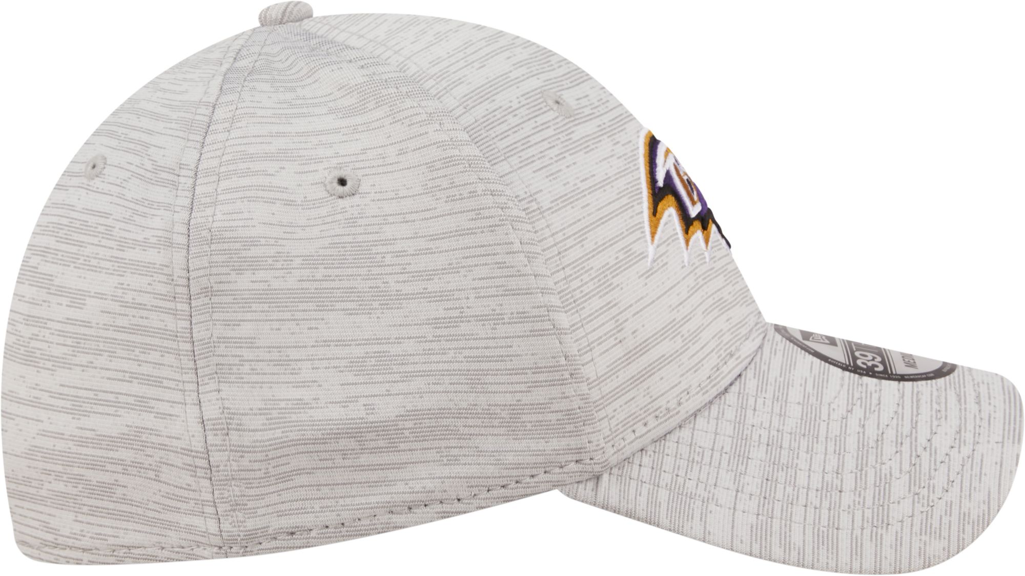 New Era Men's Baltimore Ravens Distinct 39Thirty Grey Stretch Fit Hat product image