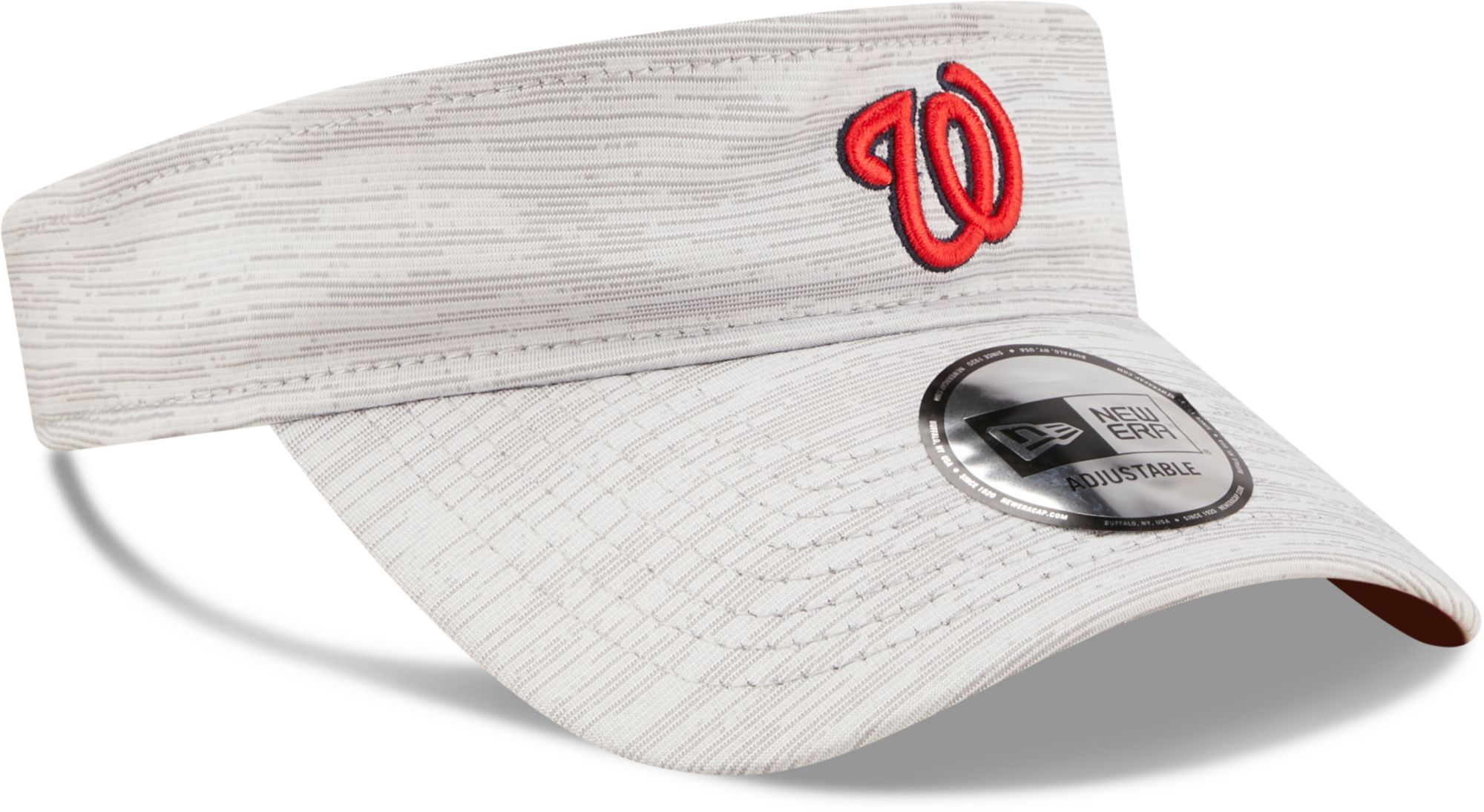 New Era Men's Washington Nationals Gray Distinct Adjustable Visor product image